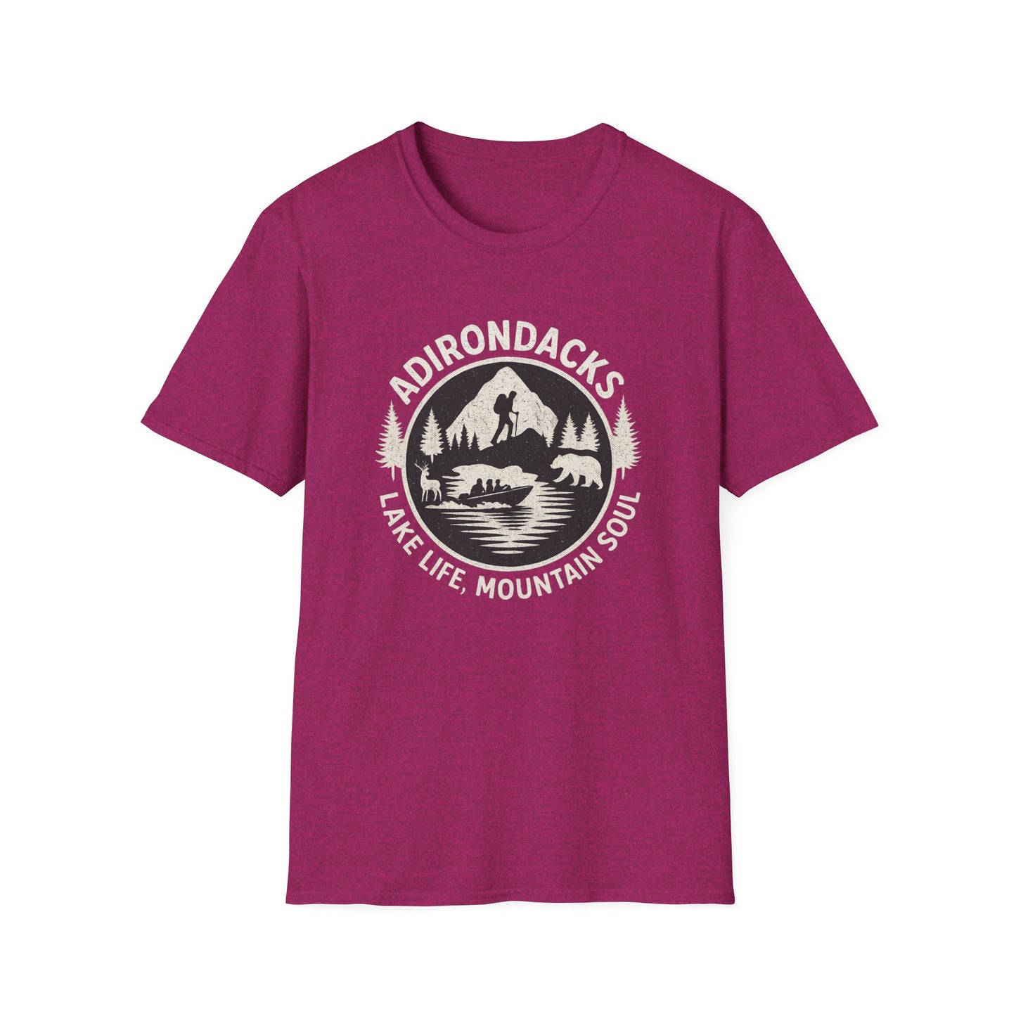 Adirondacks Lake Life T-Shirt - "Lake Life, Mountain Soul"