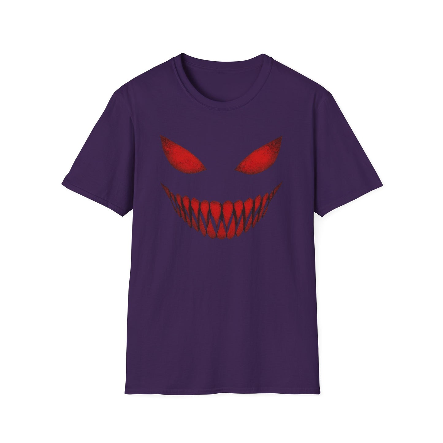 Menacing, Sinister Grin Graphic Halloween T-Shirt