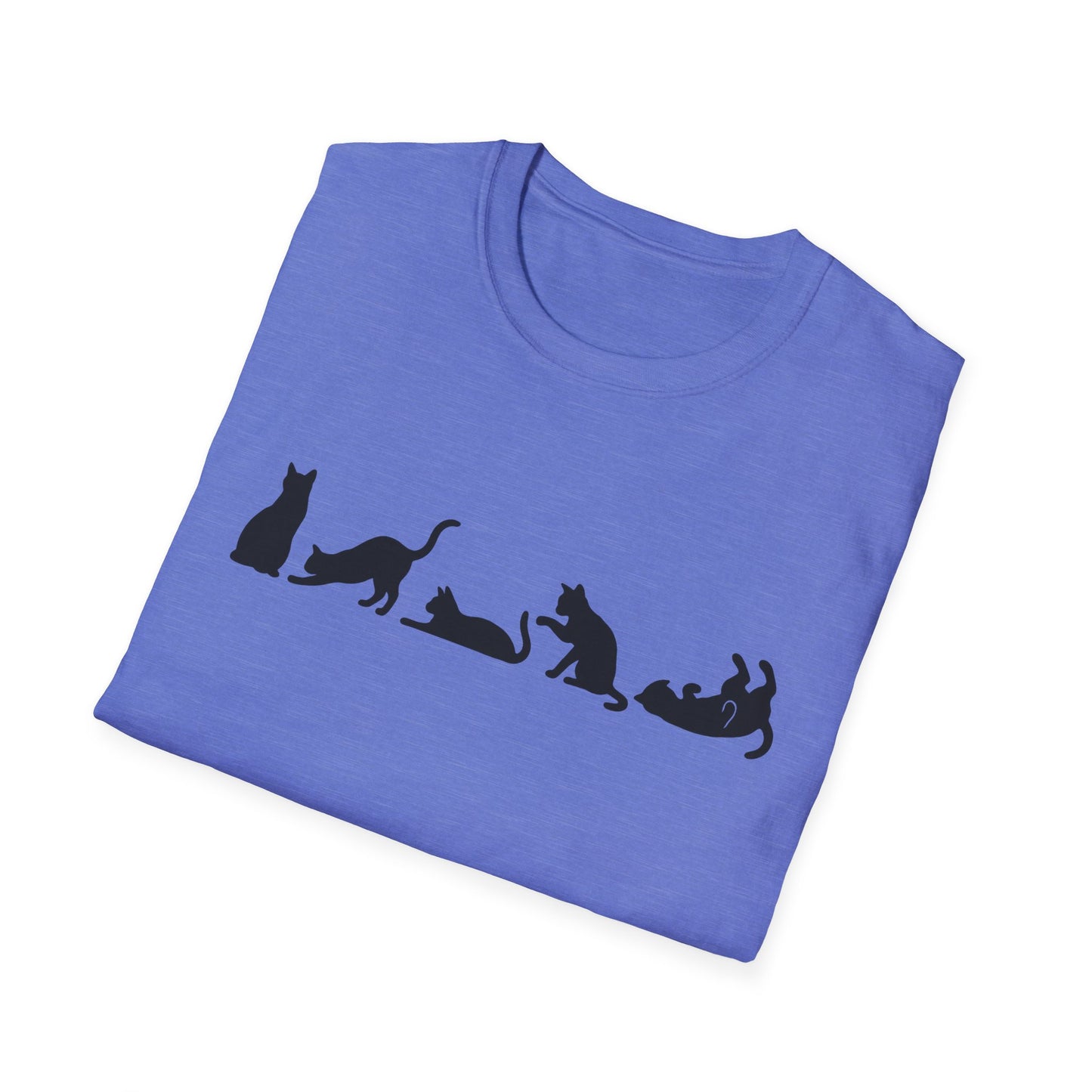 Halloween Cat Lover's Cat Silhouette Softstyle Tee-Shirt