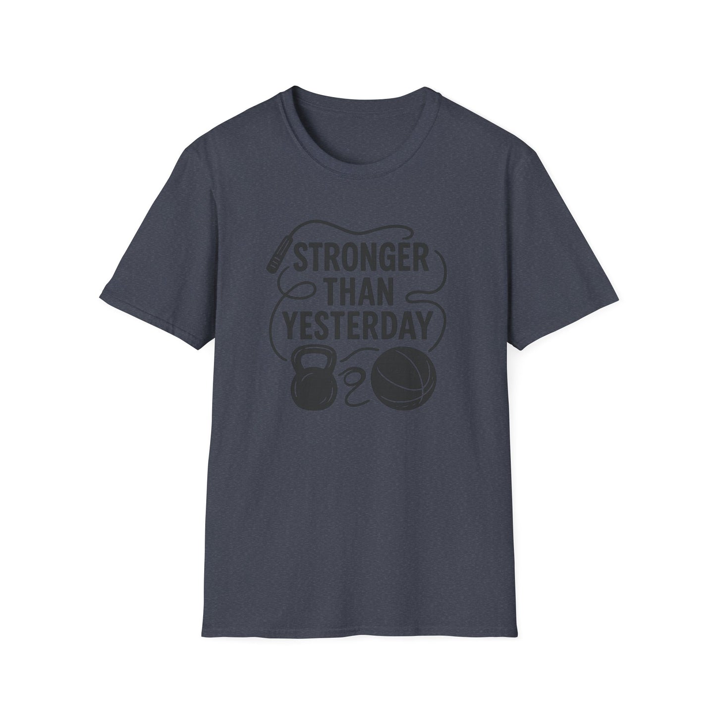 Grit Forge Athletics - "Stronger Than Yesterday" Softstyle Tee-Shirt for Him or Her