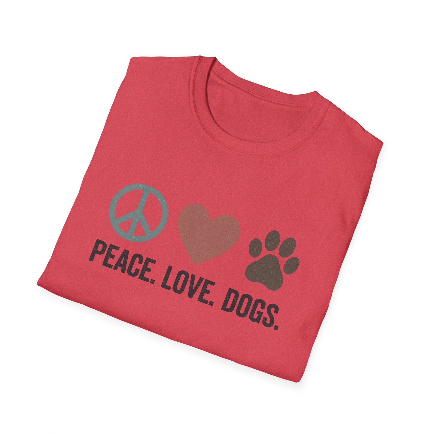 "Peace Love Dogs" Cute Pet Lover's Tee