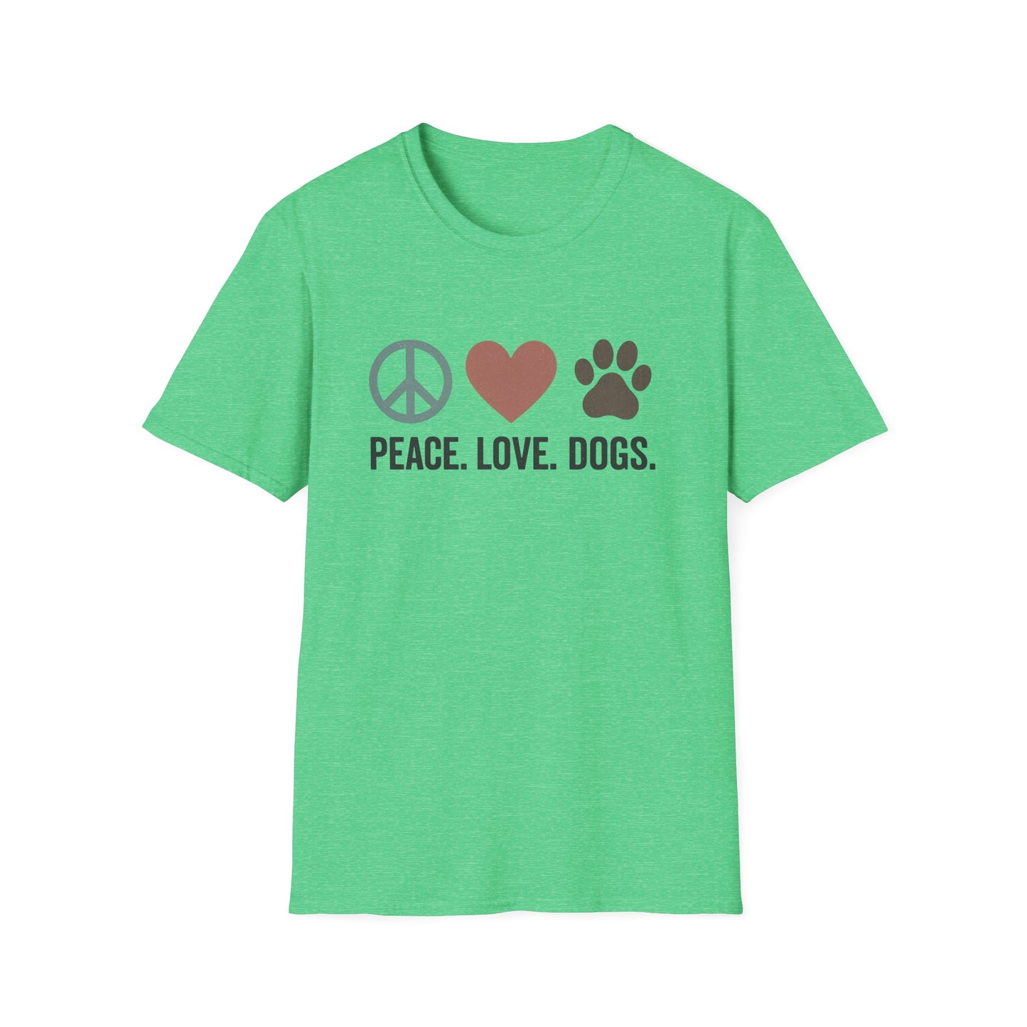 "Peace Love Dogs" Cute Pet Lover's Tee