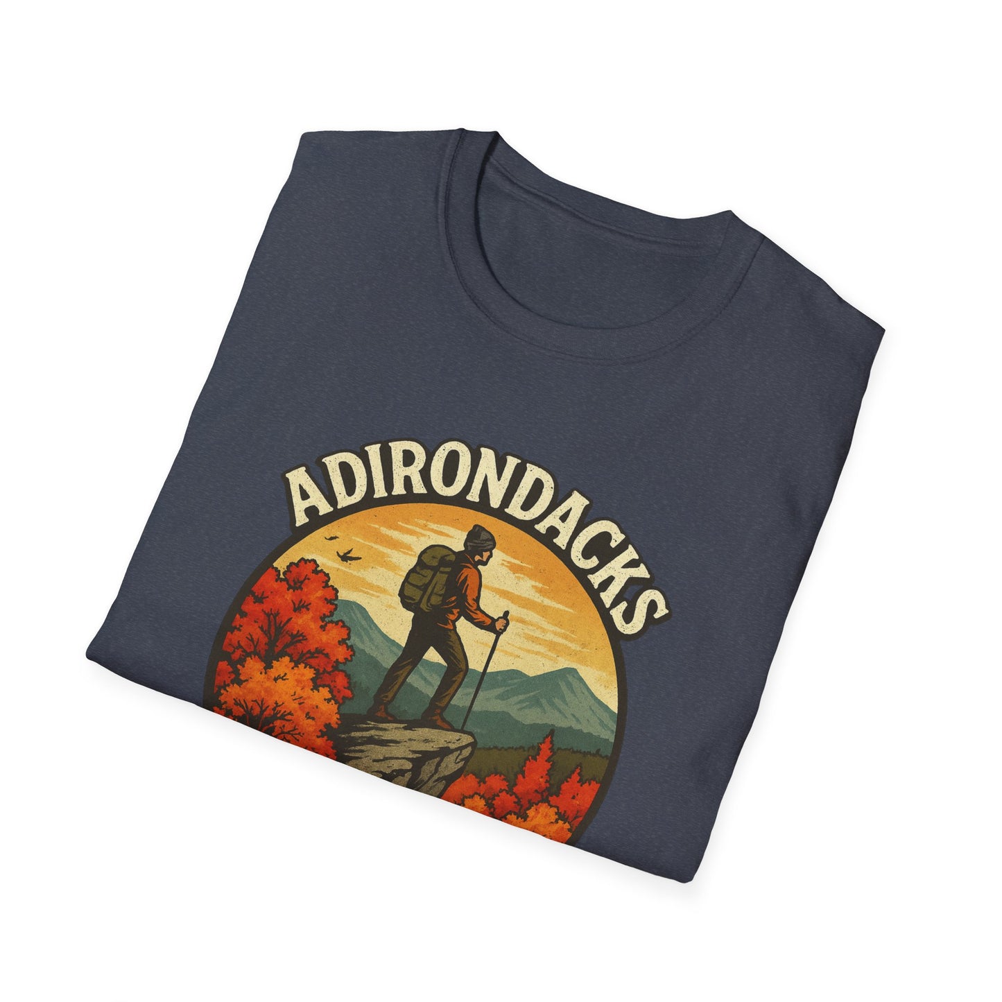 Adirondack Adventure Softstyle Hiking Tee - "Eagle Eyed & Mountain High"