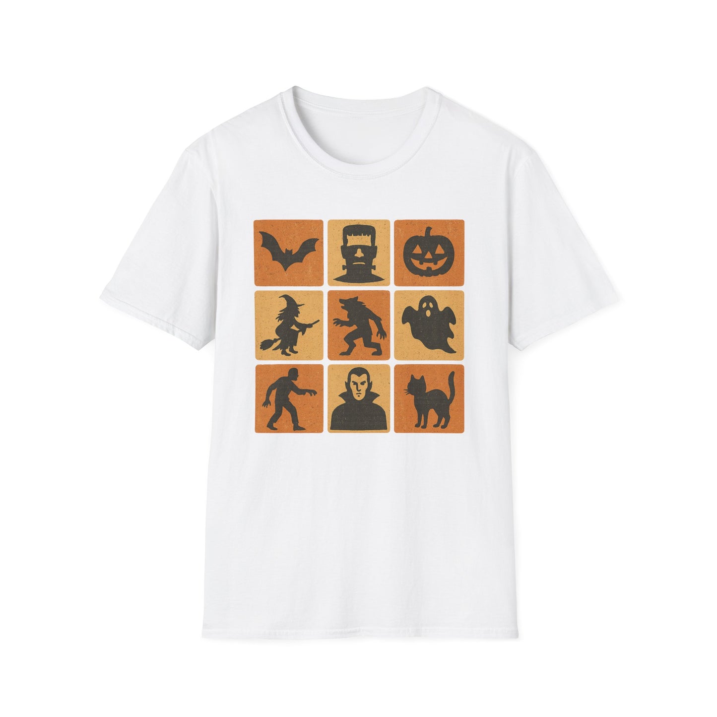 Halloween-Themed Monster Graphic Tee Shirt