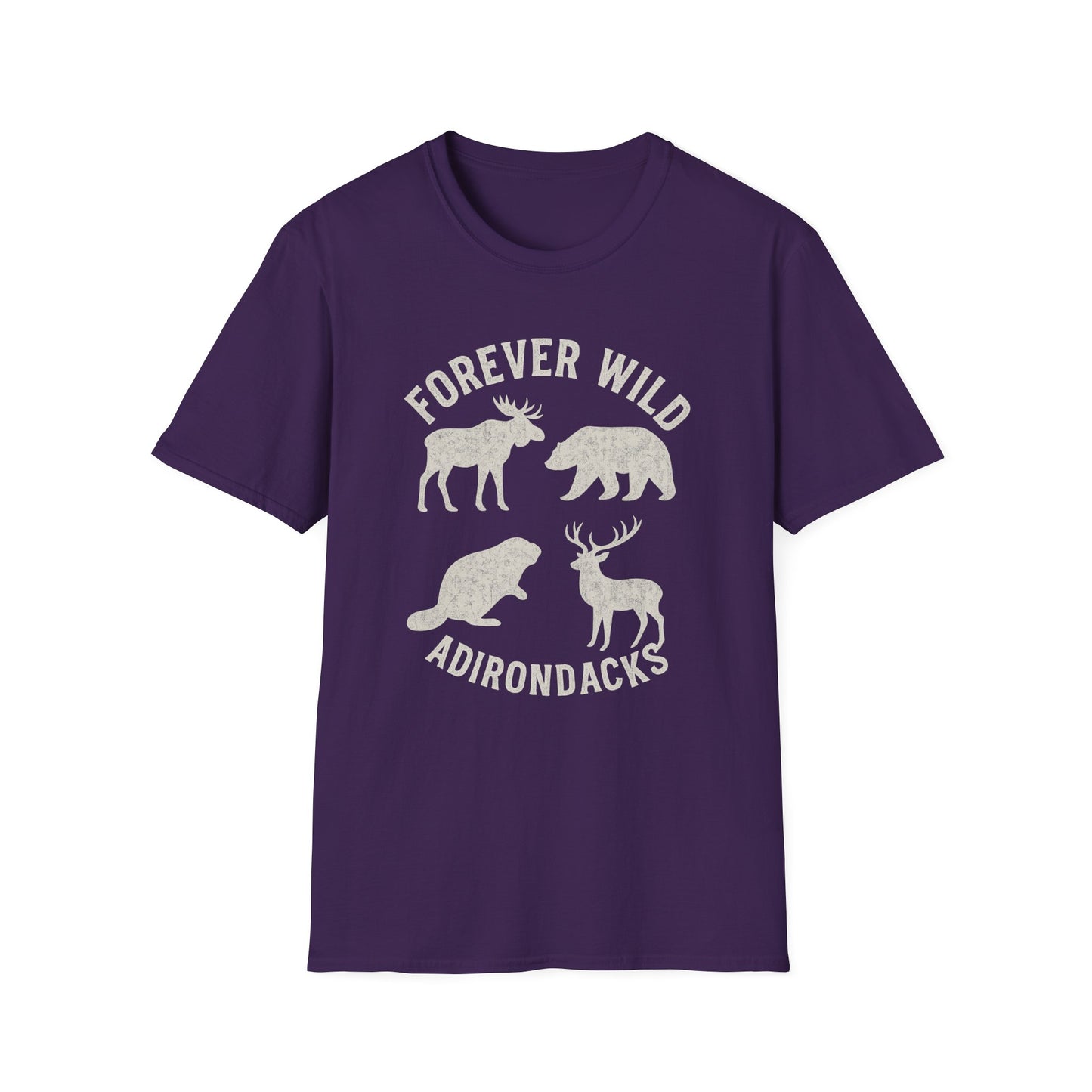 Adirondack Wildlife Softstyle Tee-Shirt - "Forever Wild"