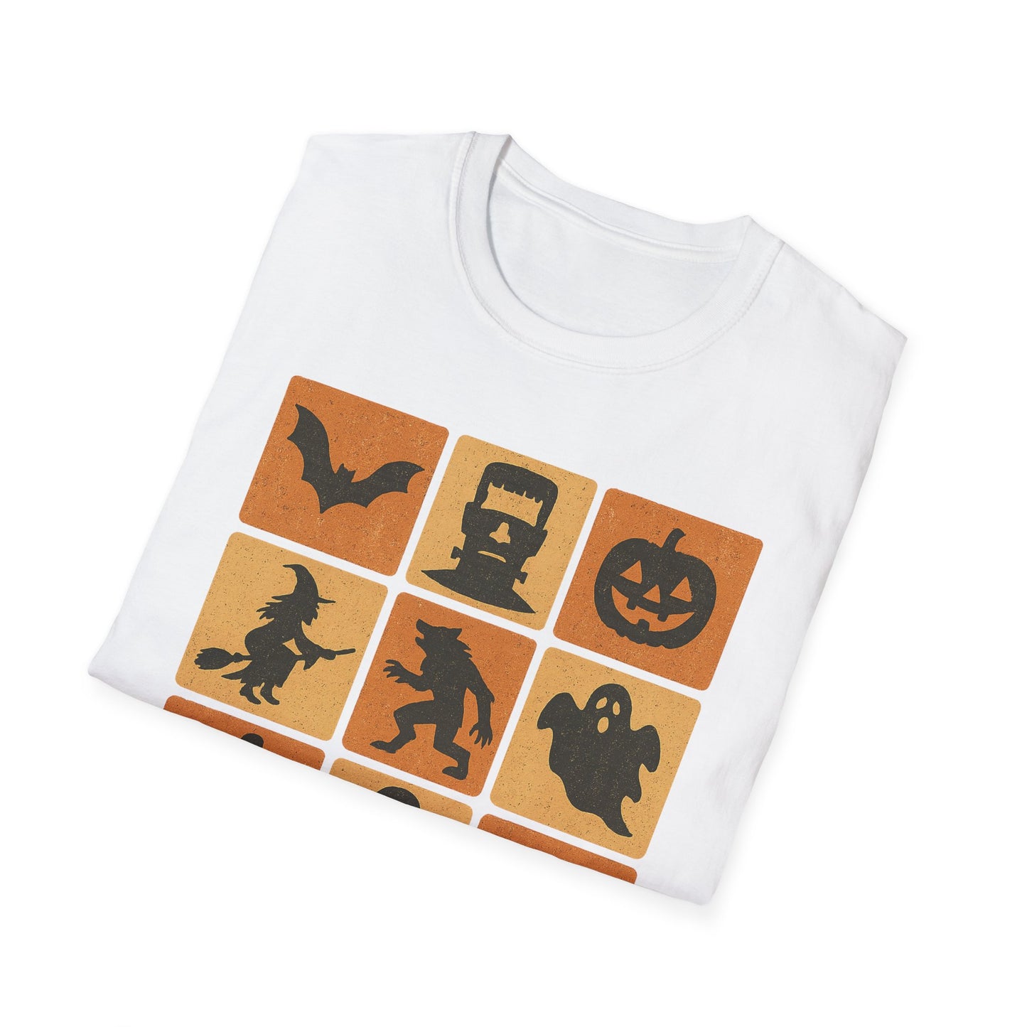 Halloween-Themed Monster Graphic Tee Shirt