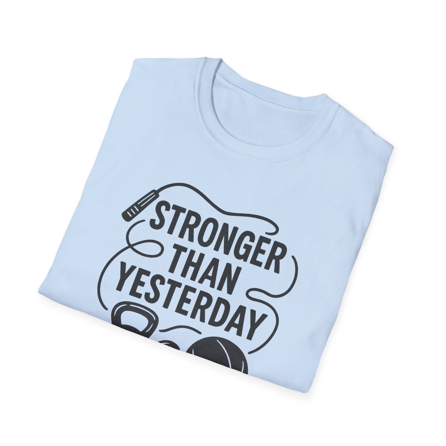 Grit Forge Athletics - "Stronger Than Yesterday" Softstyle Tee-Shirt for Him or Her