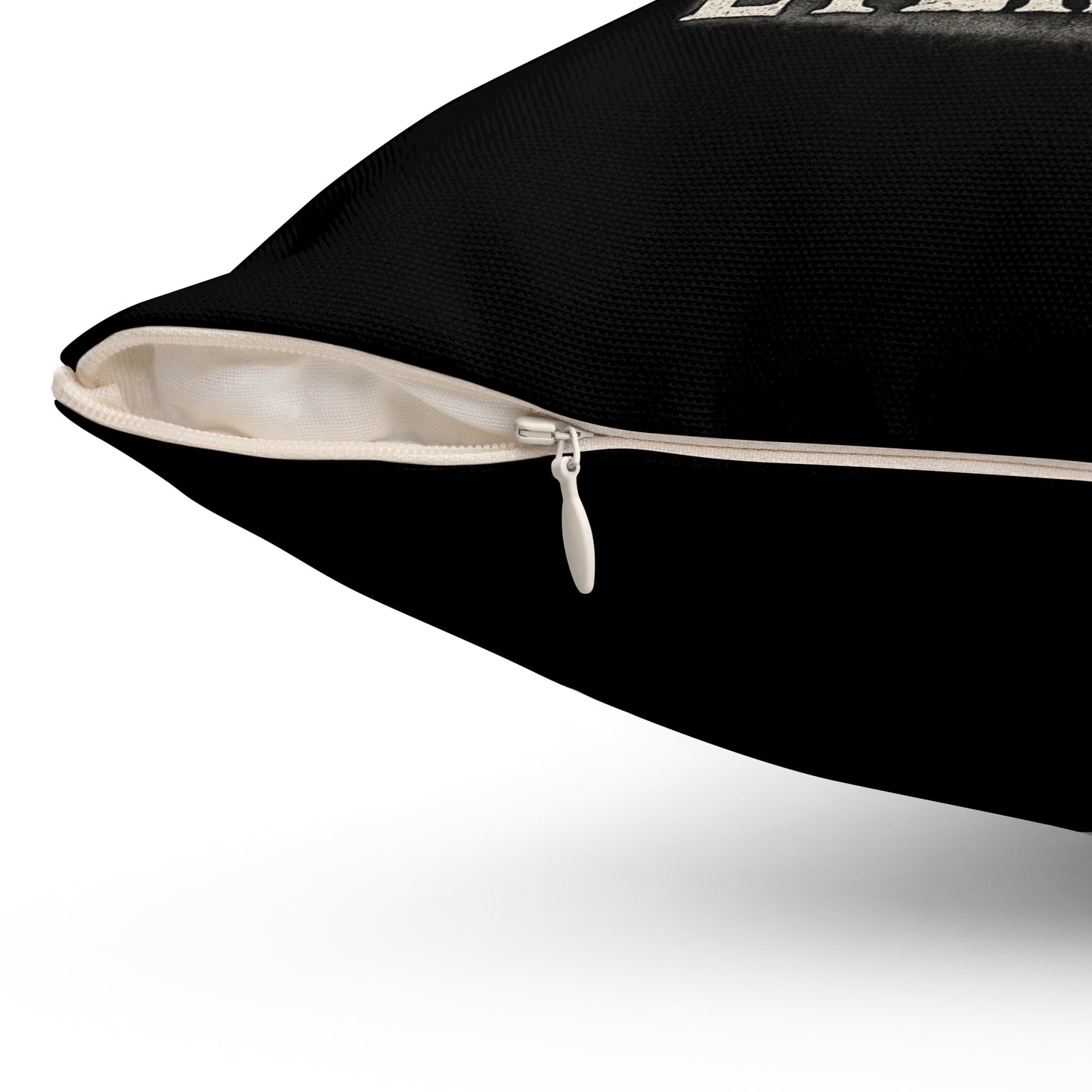 Love is Eternal Skull Pillow - Halloween Frankenstein and Bride Decor