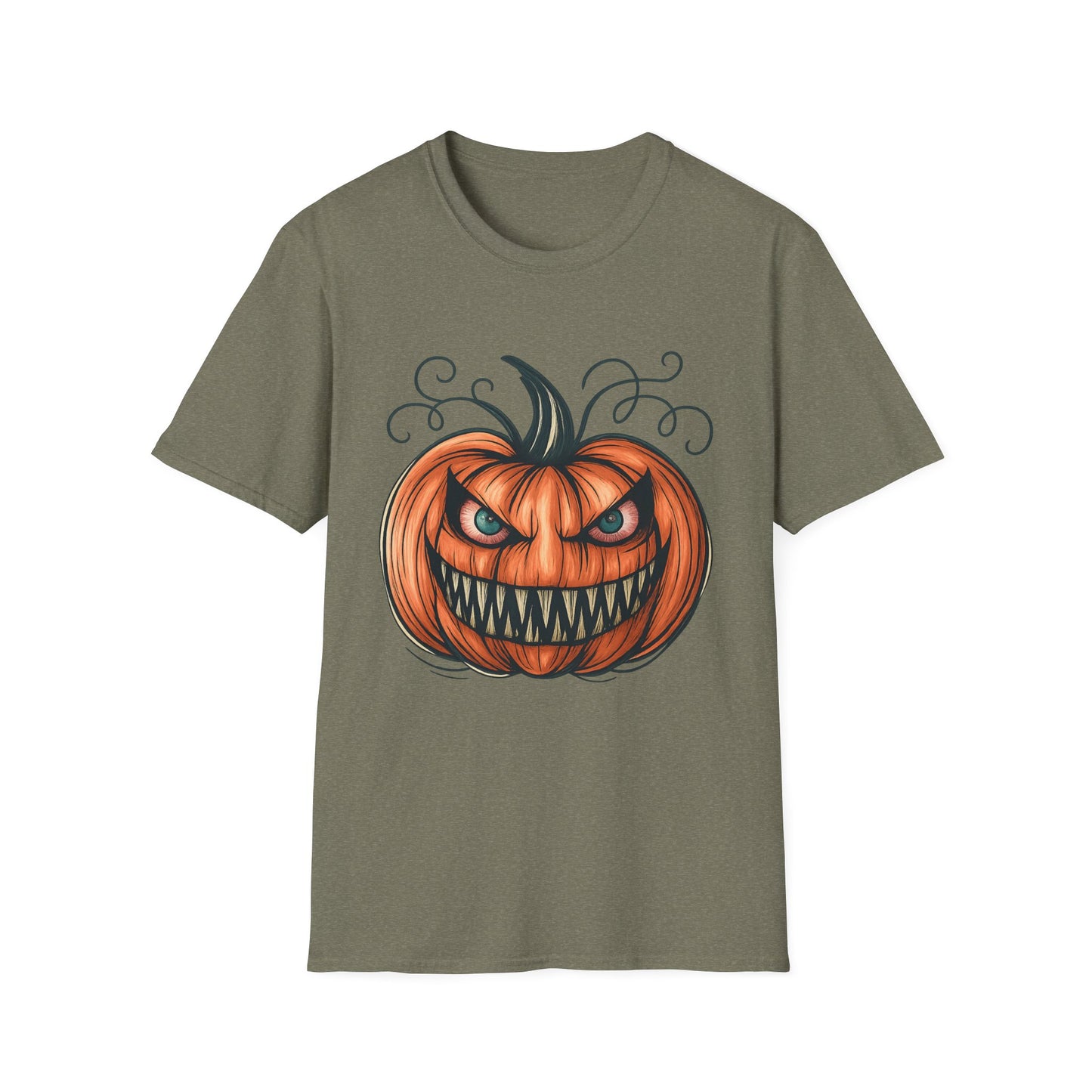 Evil Pumpkin Halloween Graphic Tee