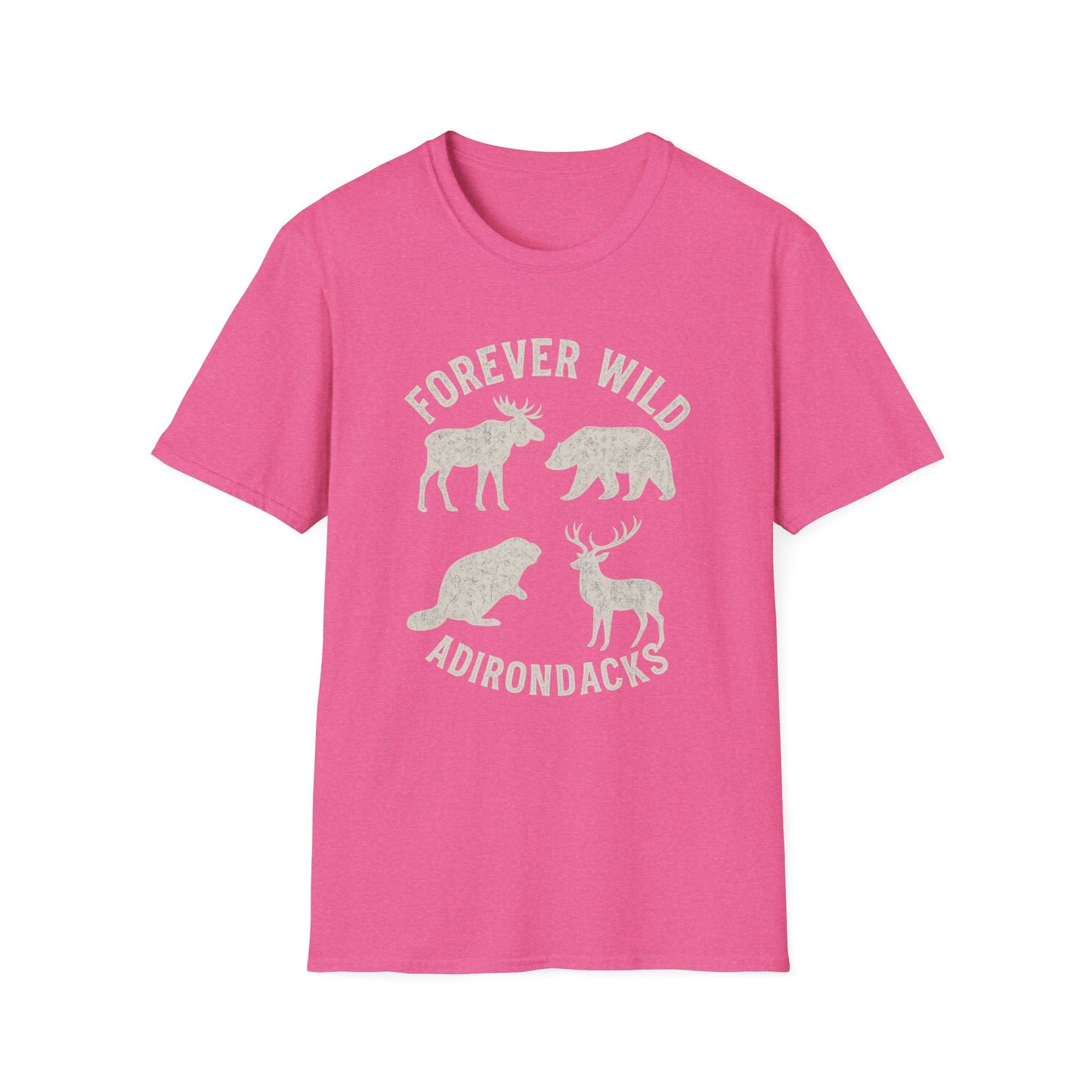 Adirondack Wildlife Softstyle Tee-Shirt - "Forever Wild"