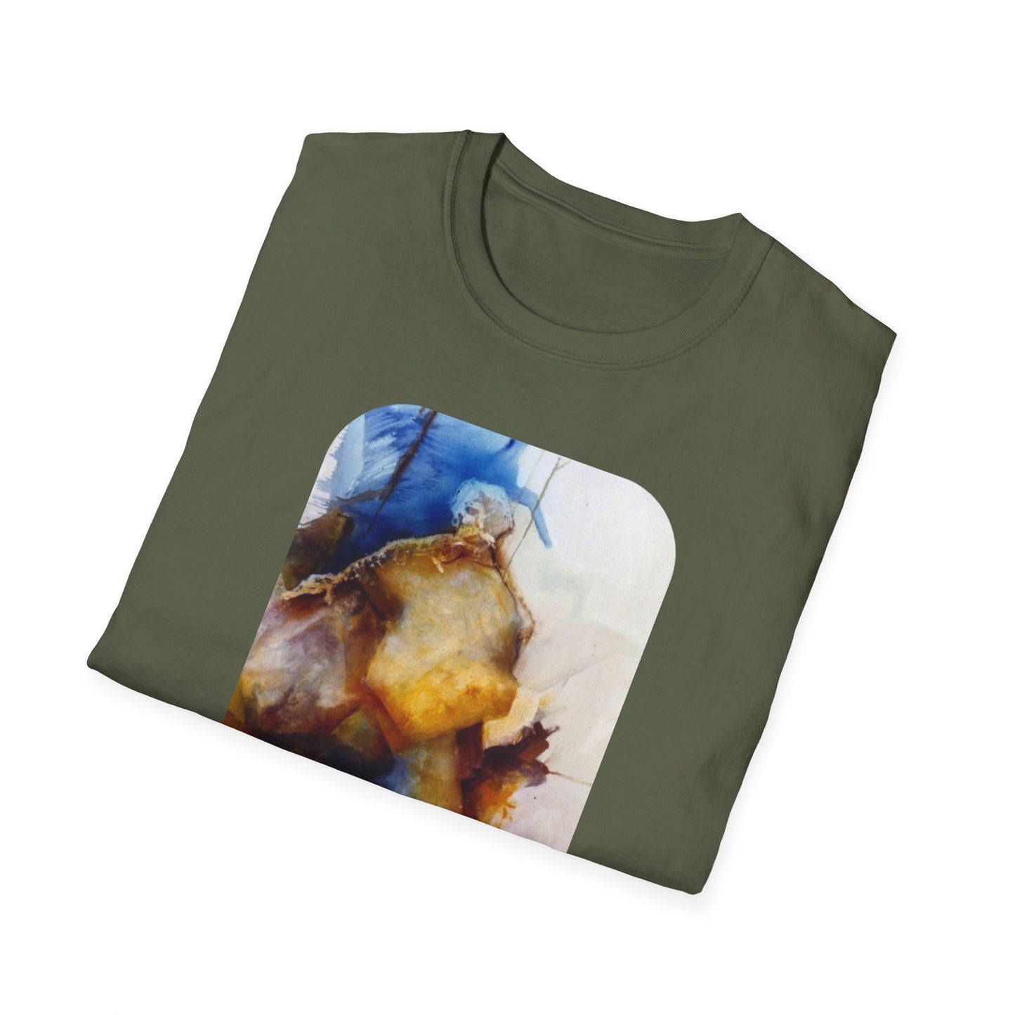 Creative 1960s-Era Authentic Painting Print Tee - "Allfather's Gambit"