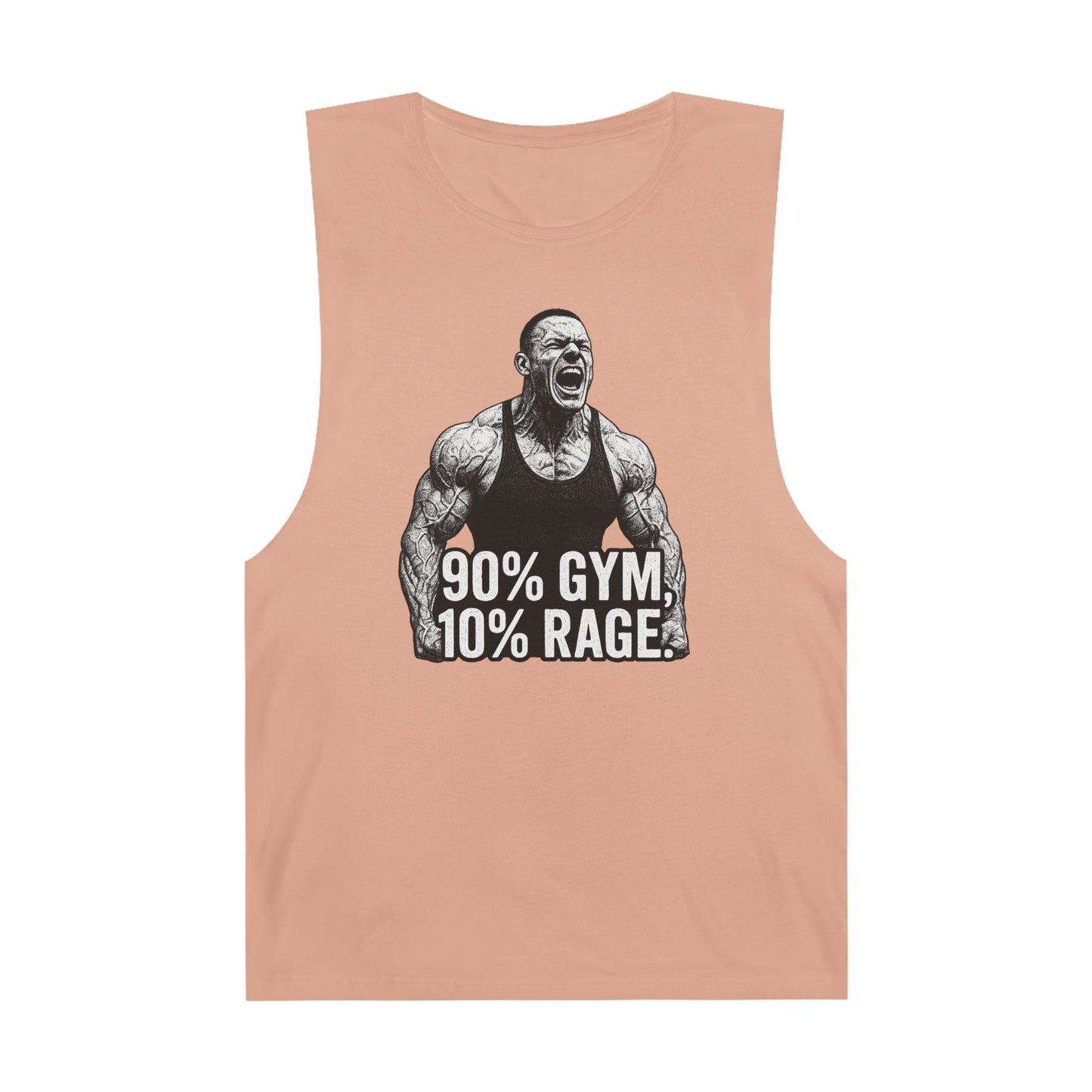Grit Forge Athletics - "90% Gym, 10% Rage" Men's Bodybuilding Tank Top