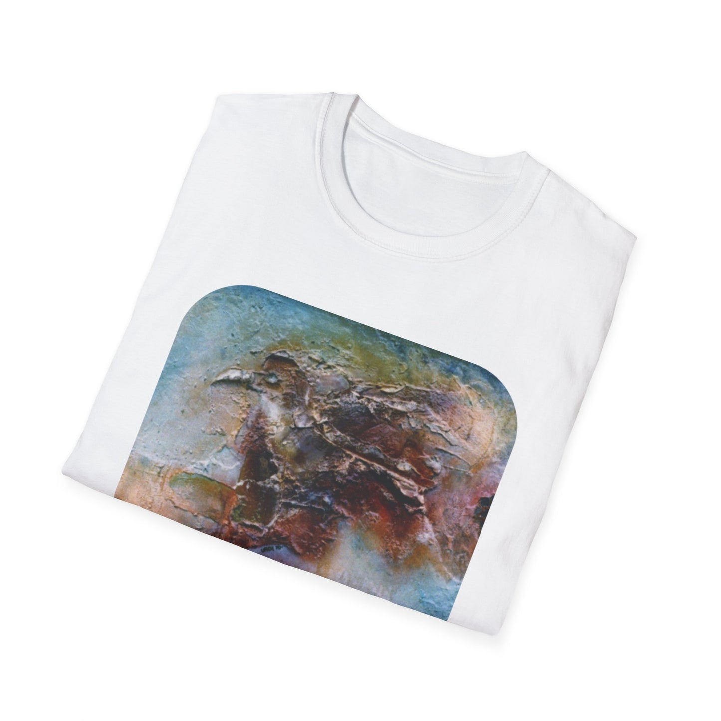 Nature-Inspired Authentic 1960s Painting Print Tee - "Dark Omen"