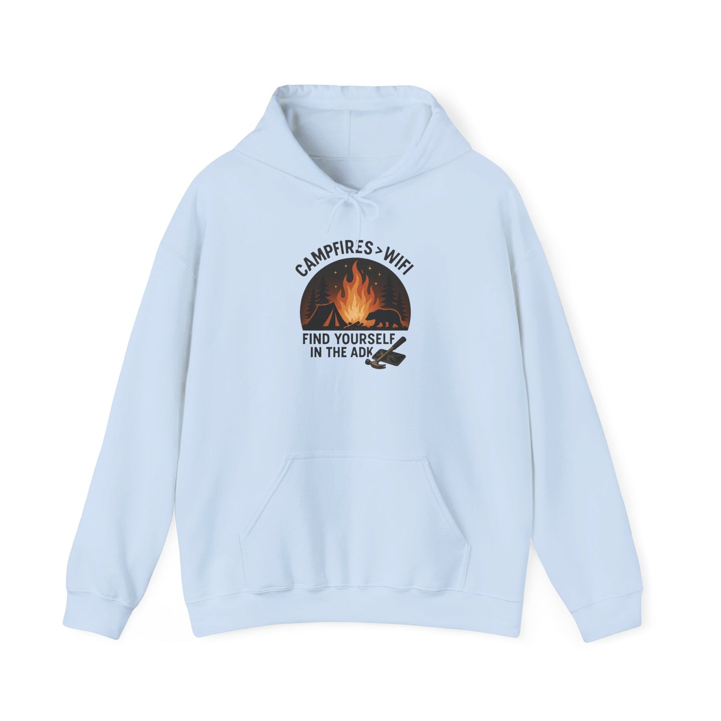 Campfire Vibes Hoodie Graphic Heavy Blend Sweatshirt