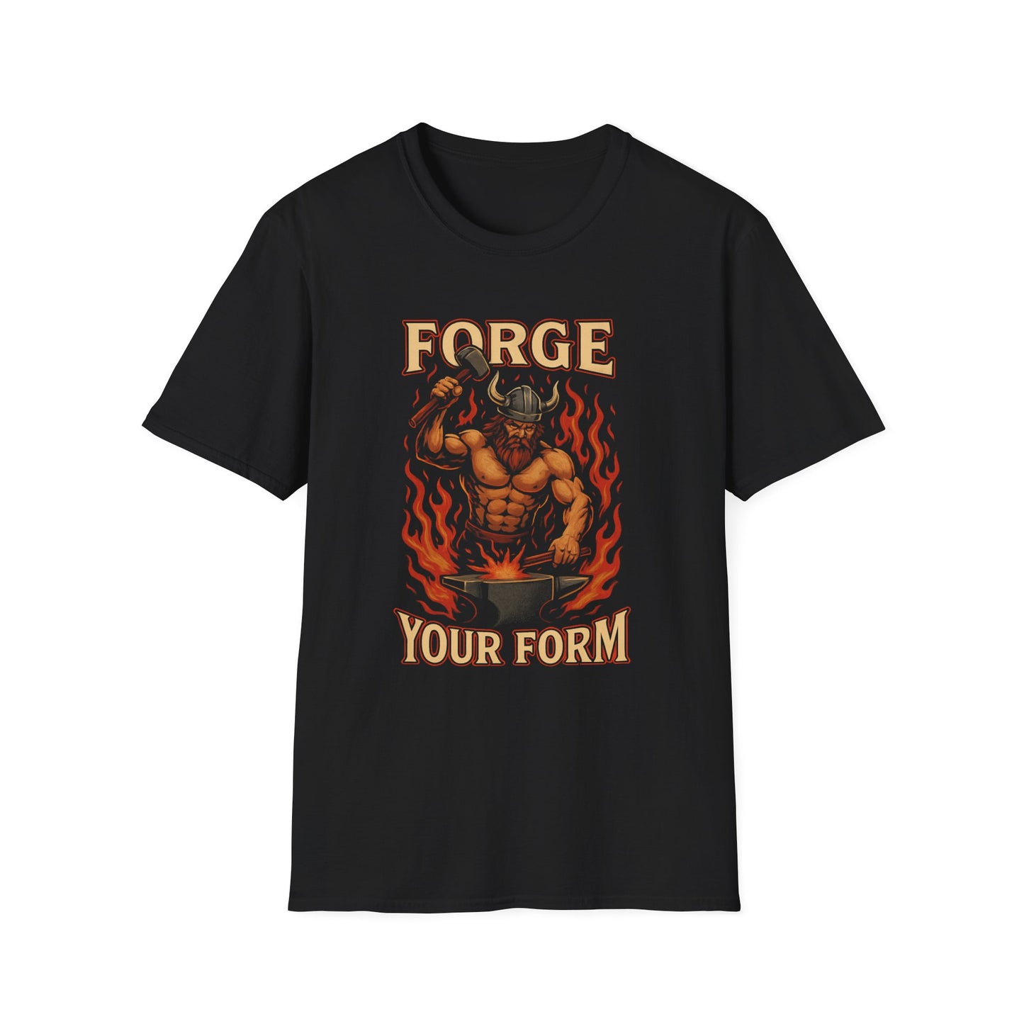 Grit Forge Athletics - "Forge Your Form" Weight Training T-Shirt