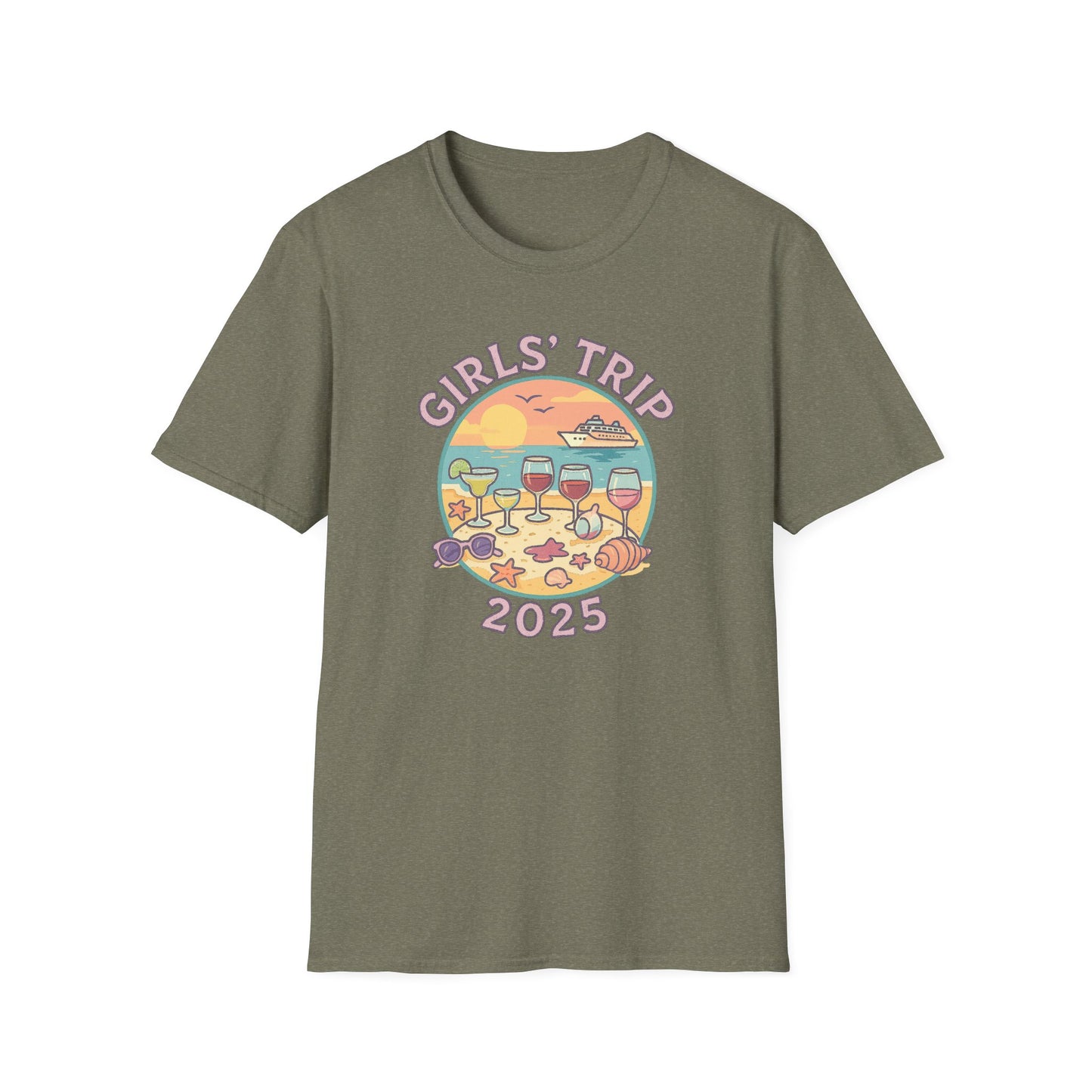 Girls' Trip 2025 Beach Vacation Softstyle Tee-Shirt