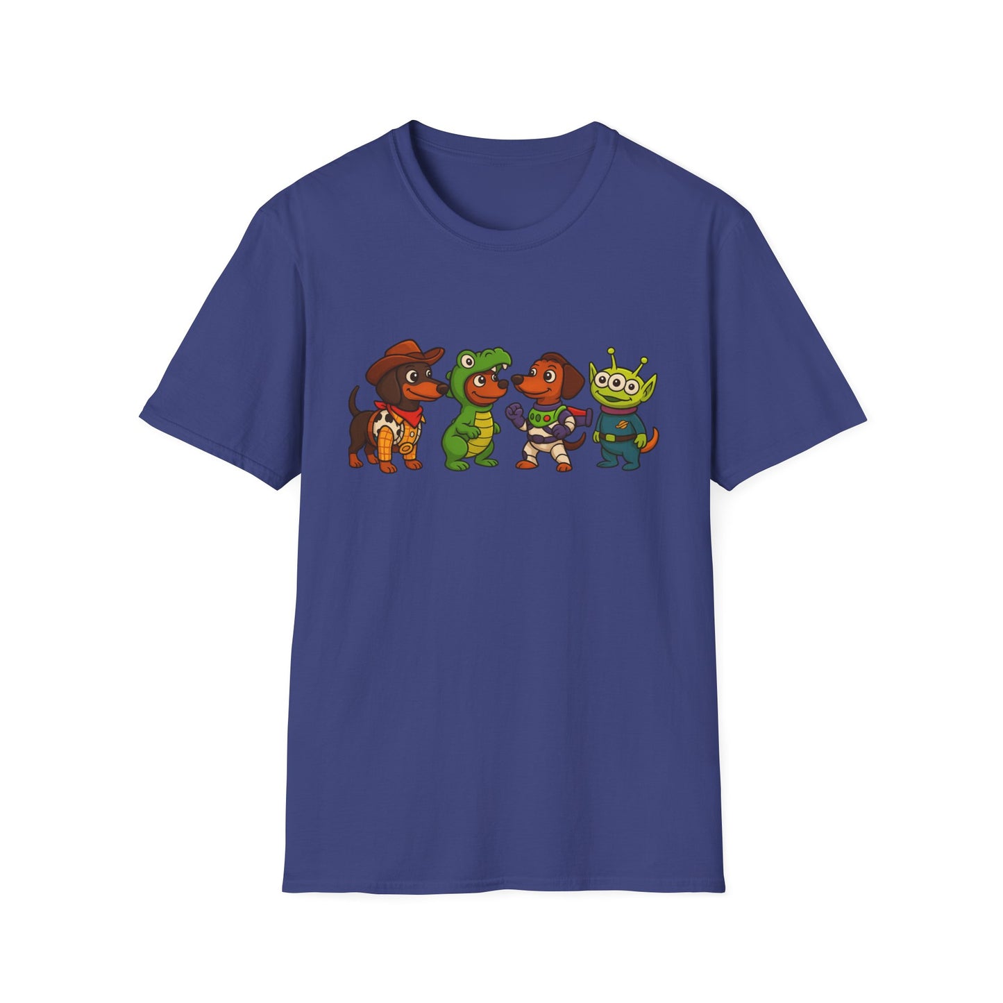 Cute Dachshund Halloween Cartoon Ensemble Tee Shirt