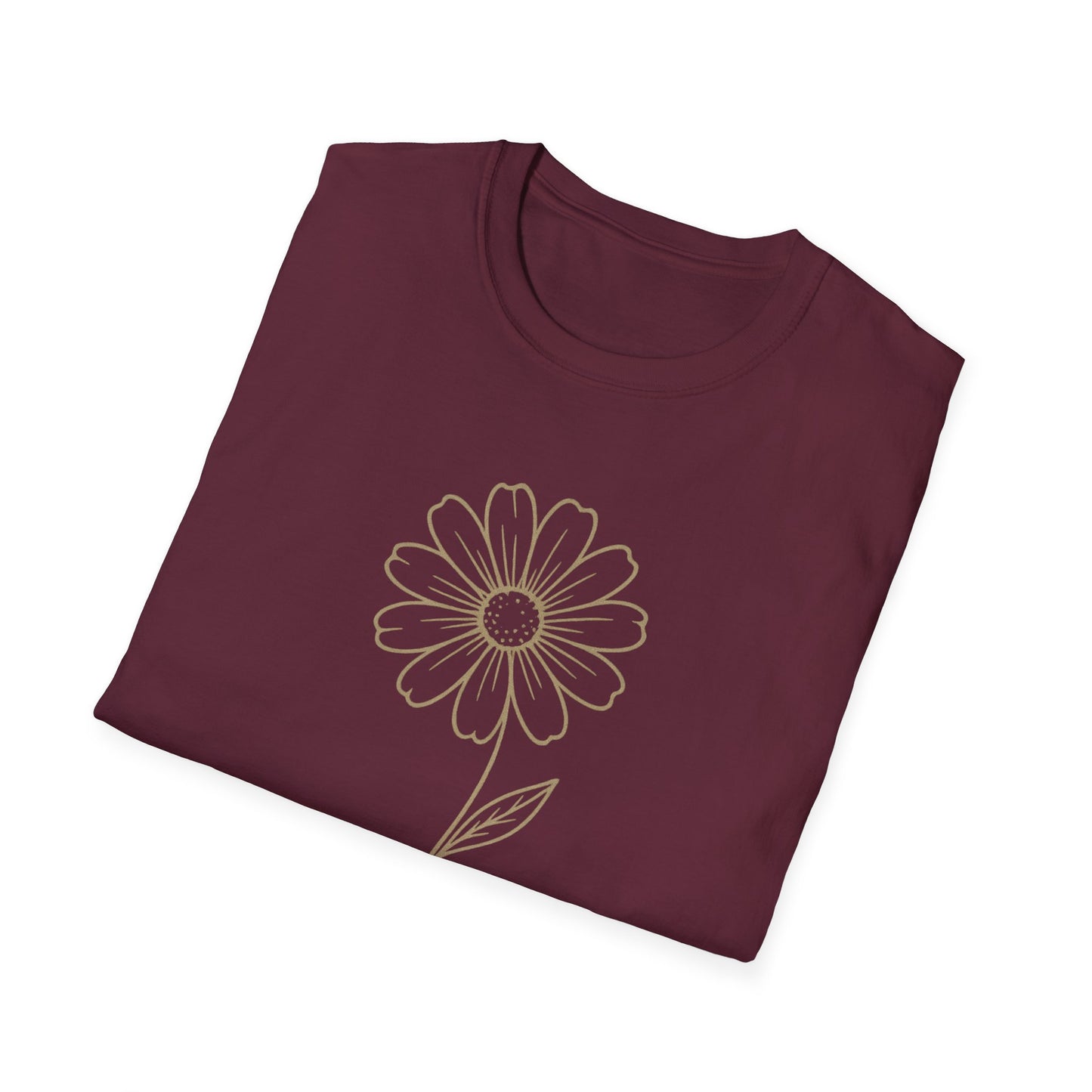 Breathe Floral Relaxed Fit Inspirational Tee-Shirt