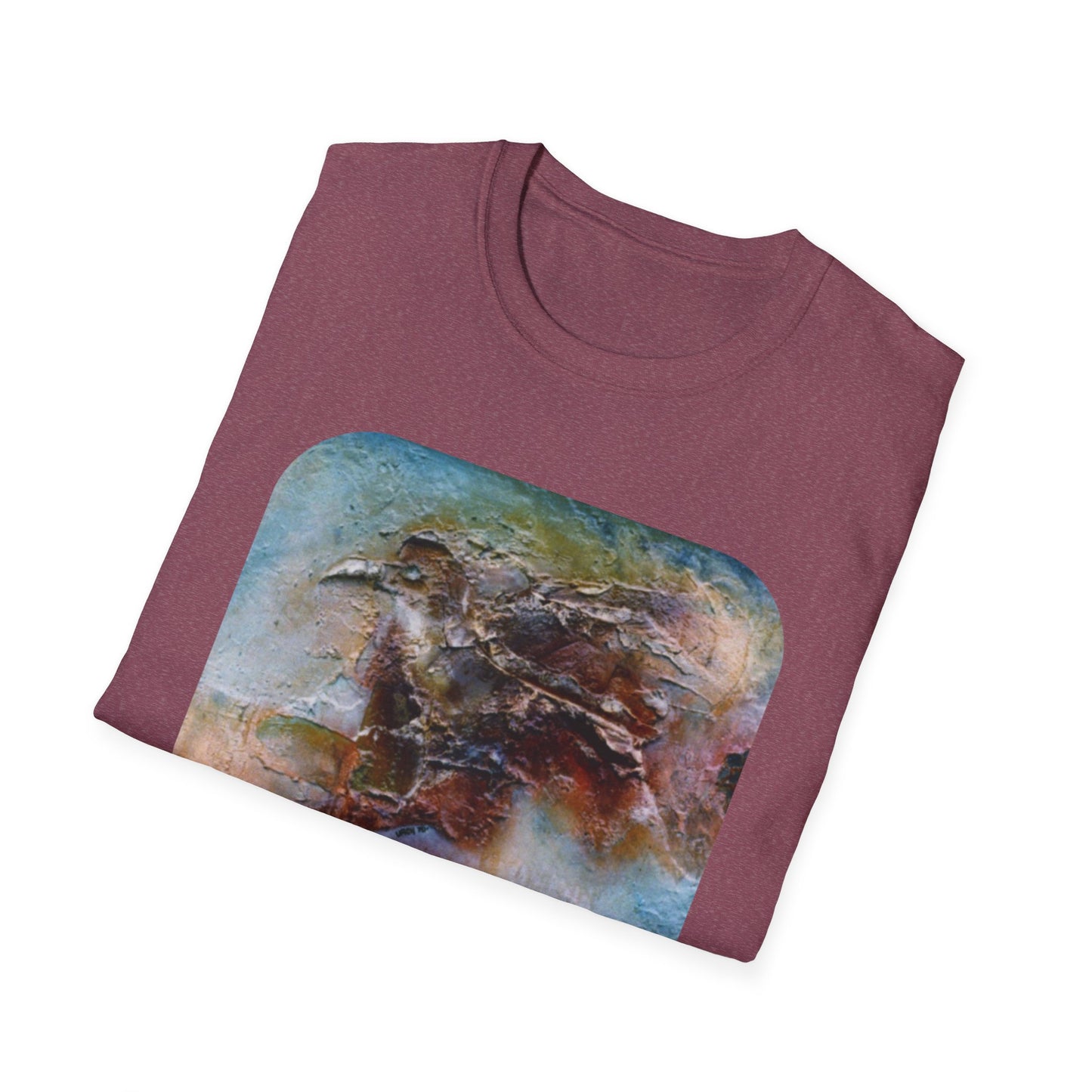 Nature-Inspired Authentic 1960s Painting Print Tee - "Dark Omen"