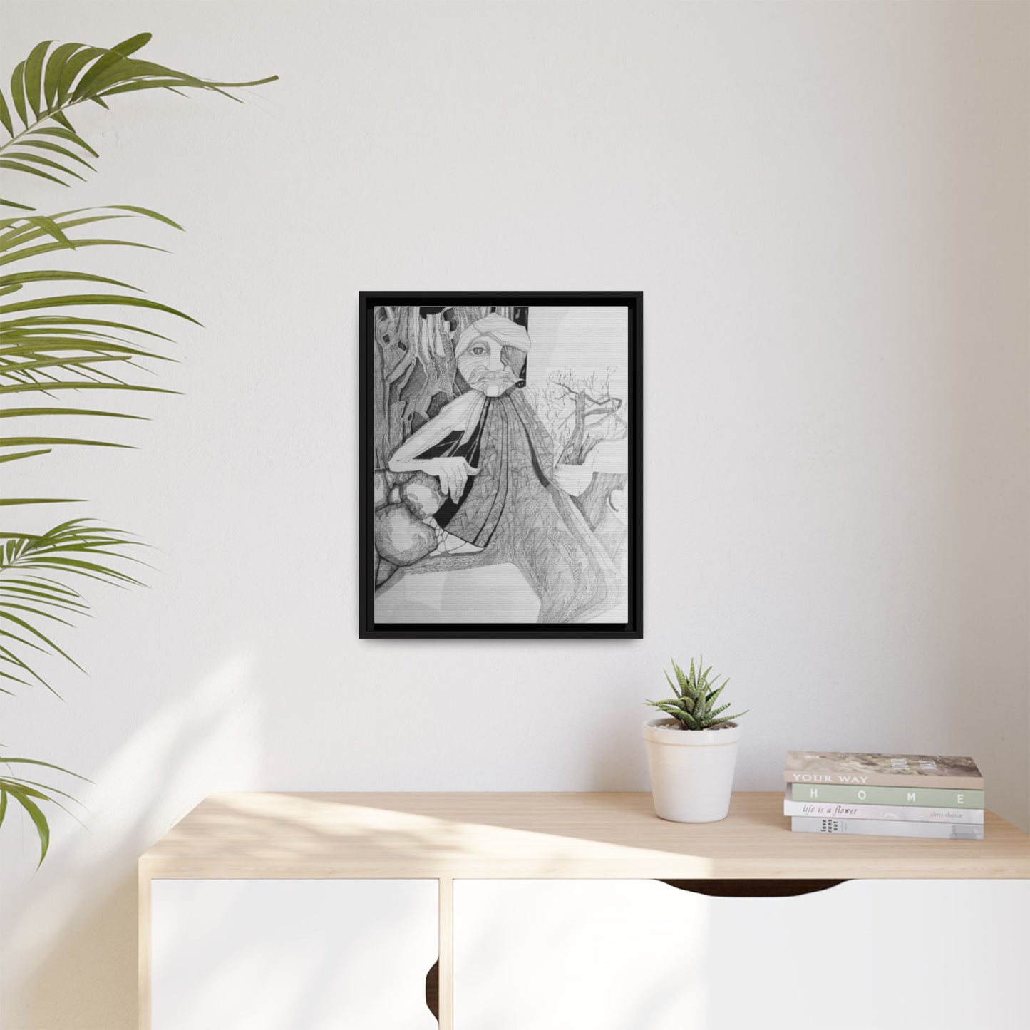 Authentic 1960s Creative Pen and Ink Artwork - "Entmoot"