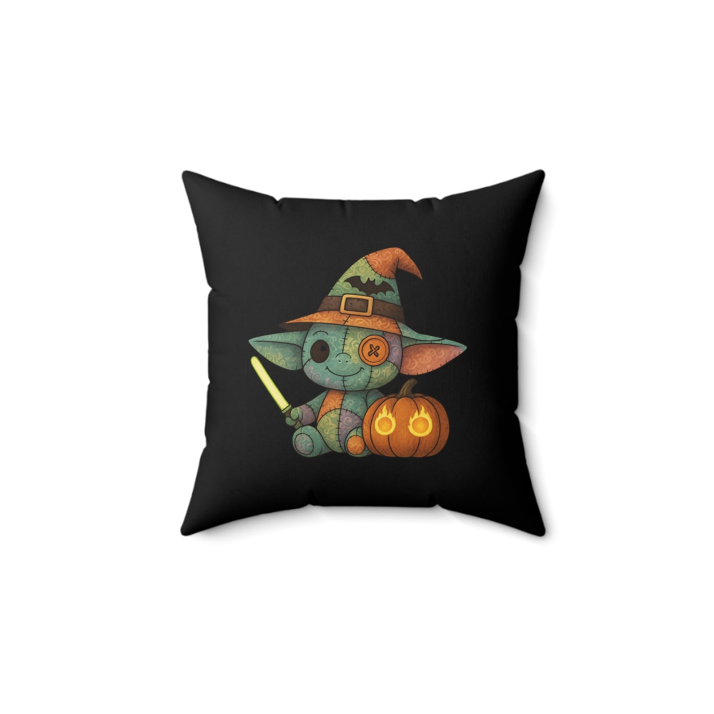 Halloween-Themed Decorative Pillow - Patchwork Baby