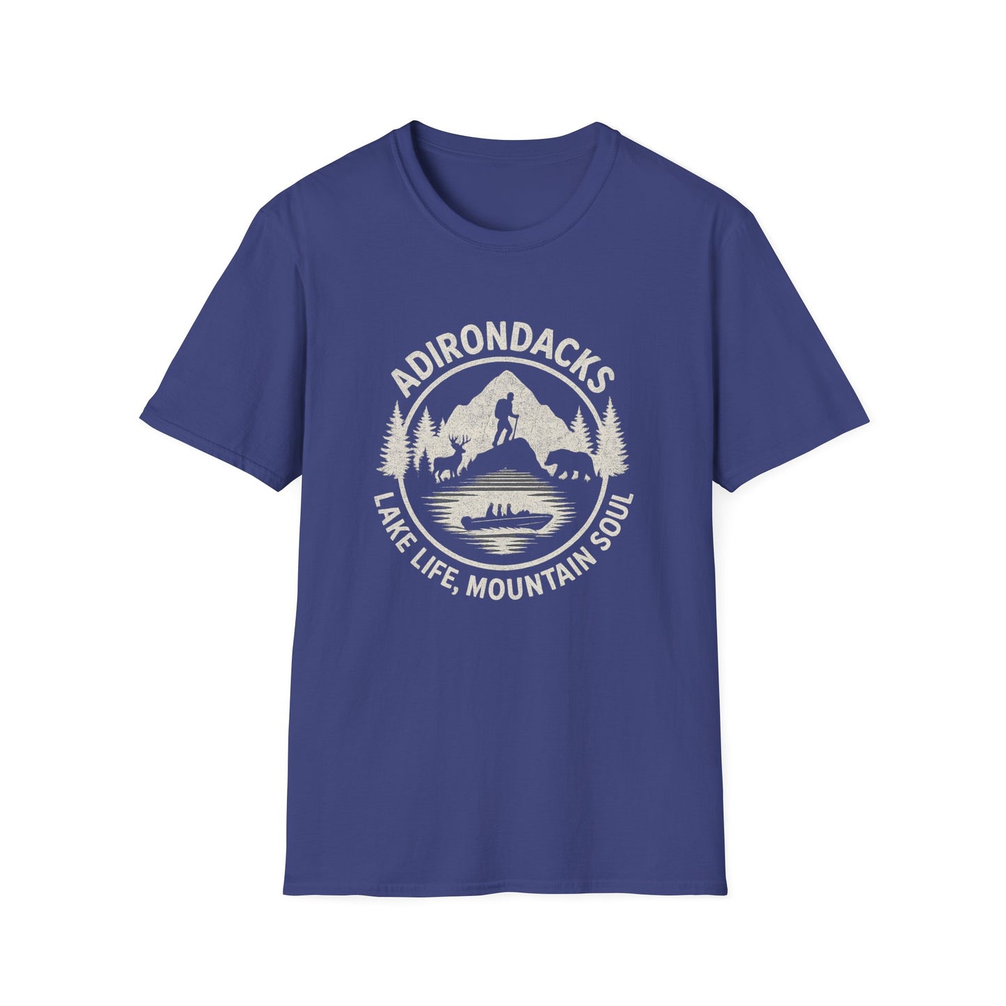 Adirondacks Lake Life Softstyle Tee-Shirt - "Lake Life, Mountain Soul"
