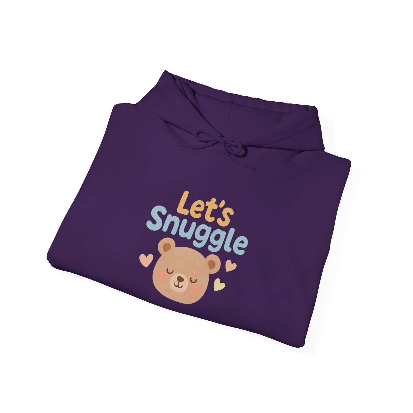 "Let's Snuggle" Hooded Bear Cozy Sweatshirt