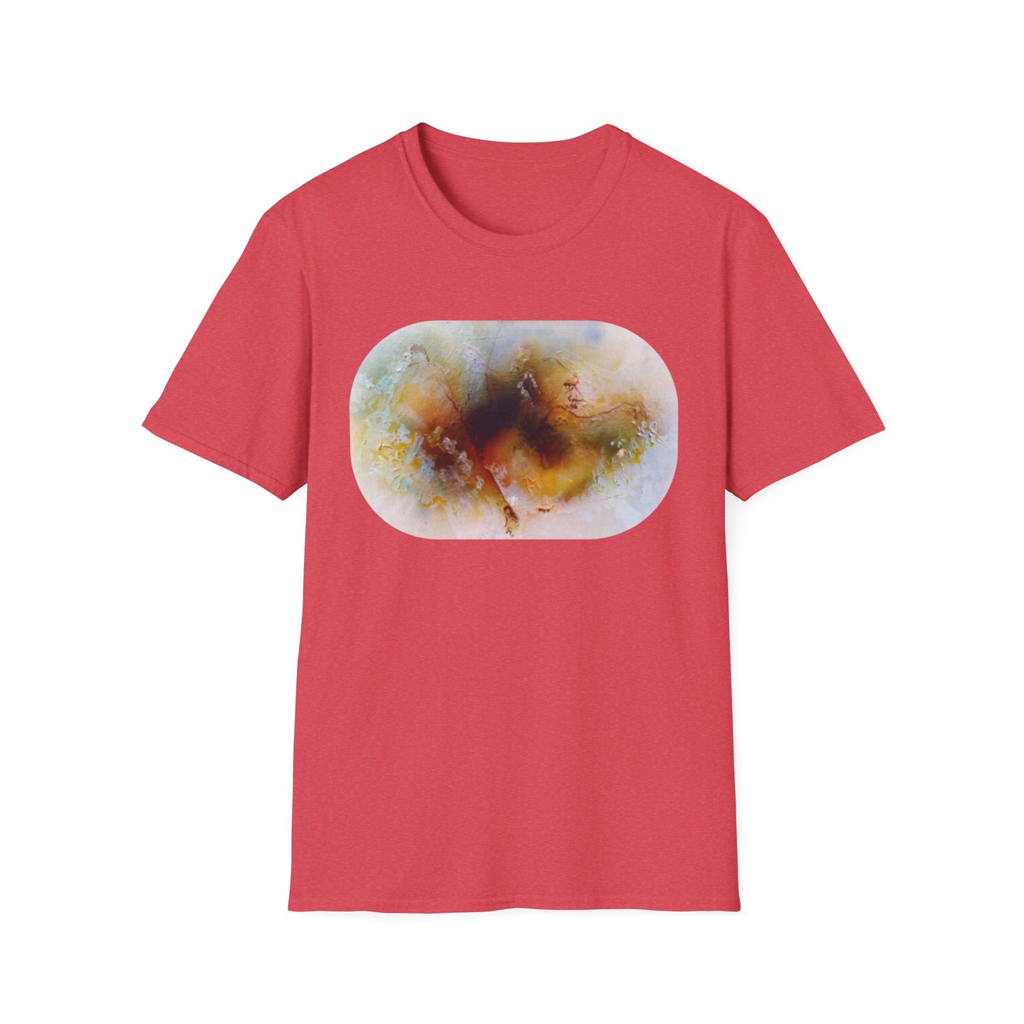 Vibrant Abstract 1960s Painting Print Tee - "Fall of Olympus"