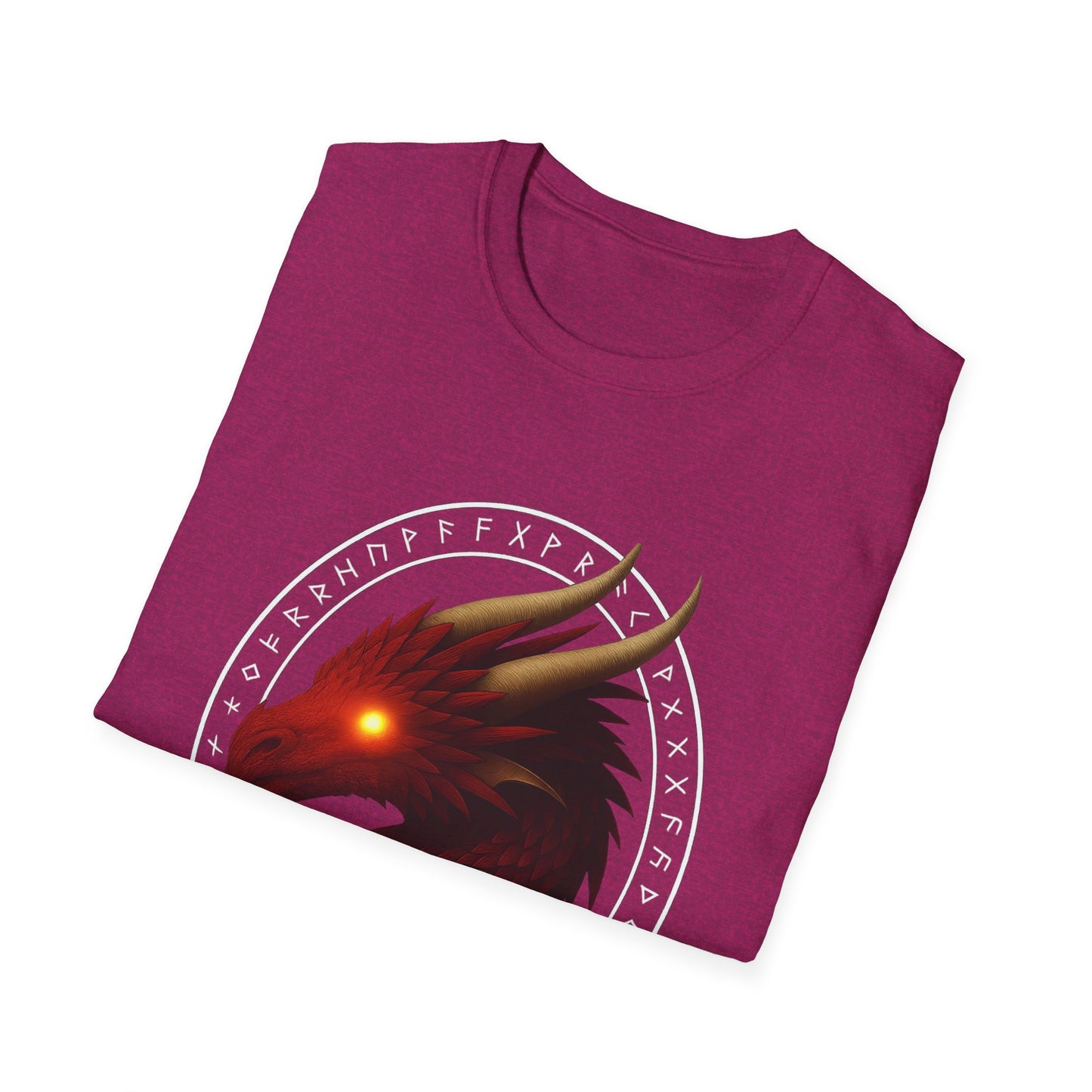 Bold Red Dragon Graphic Tee Set within Elvin Runes