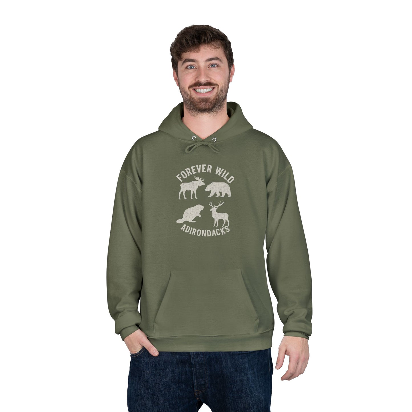 Cozy Adirondack Hoodie - "Forever Wild"