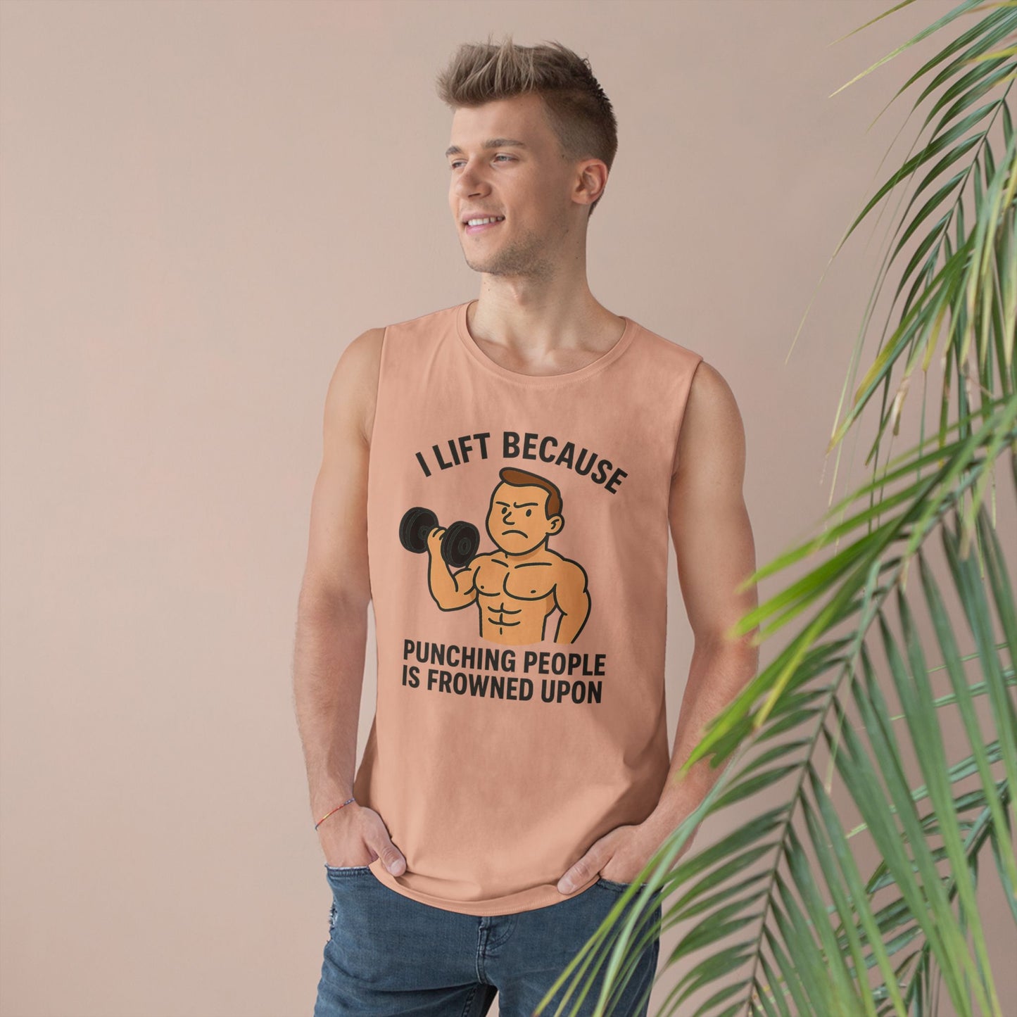 Grit Forge Athletics - "I Lift Because Punching People is Frowned Upon" Weightlifting Tank