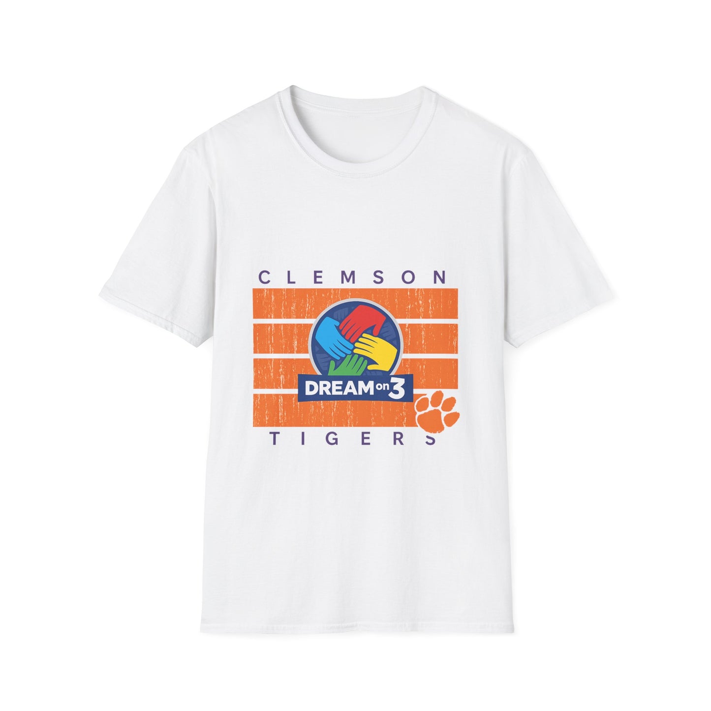 Clemson Tigers Dream on 3 Unisex Softstyle T-Shirt, Casual Tee, College Apparel, Graduation Gift, School Spirit Wear