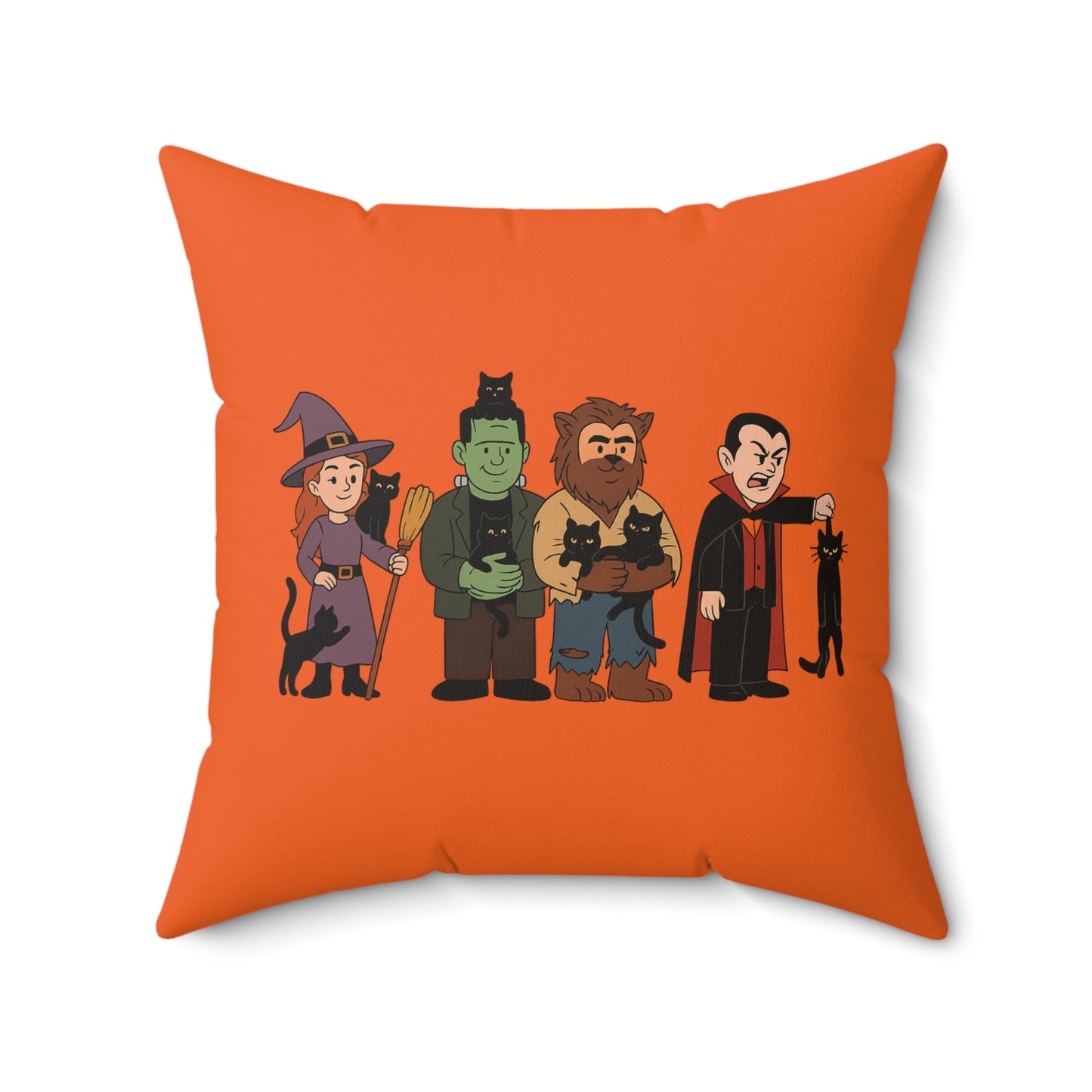 Cartoon Halloween Monster Pillow