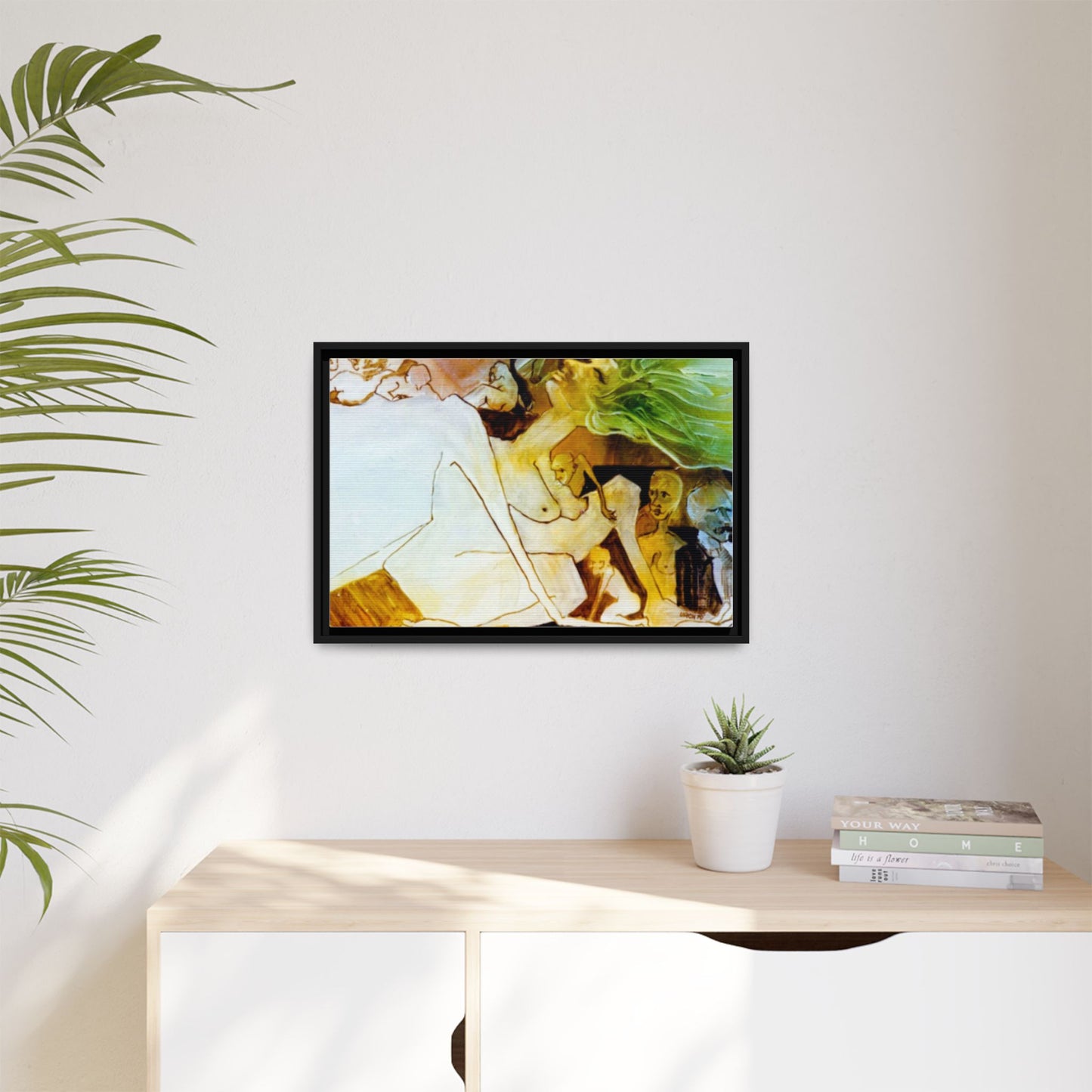 Authentic 1960s Painting - "Hedonism" Print