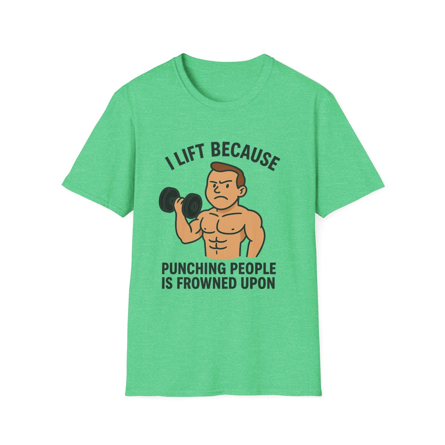 Grit Forge Athletics - "I Lift Because Punching People is Frowned Upon" Weightlifting Tee