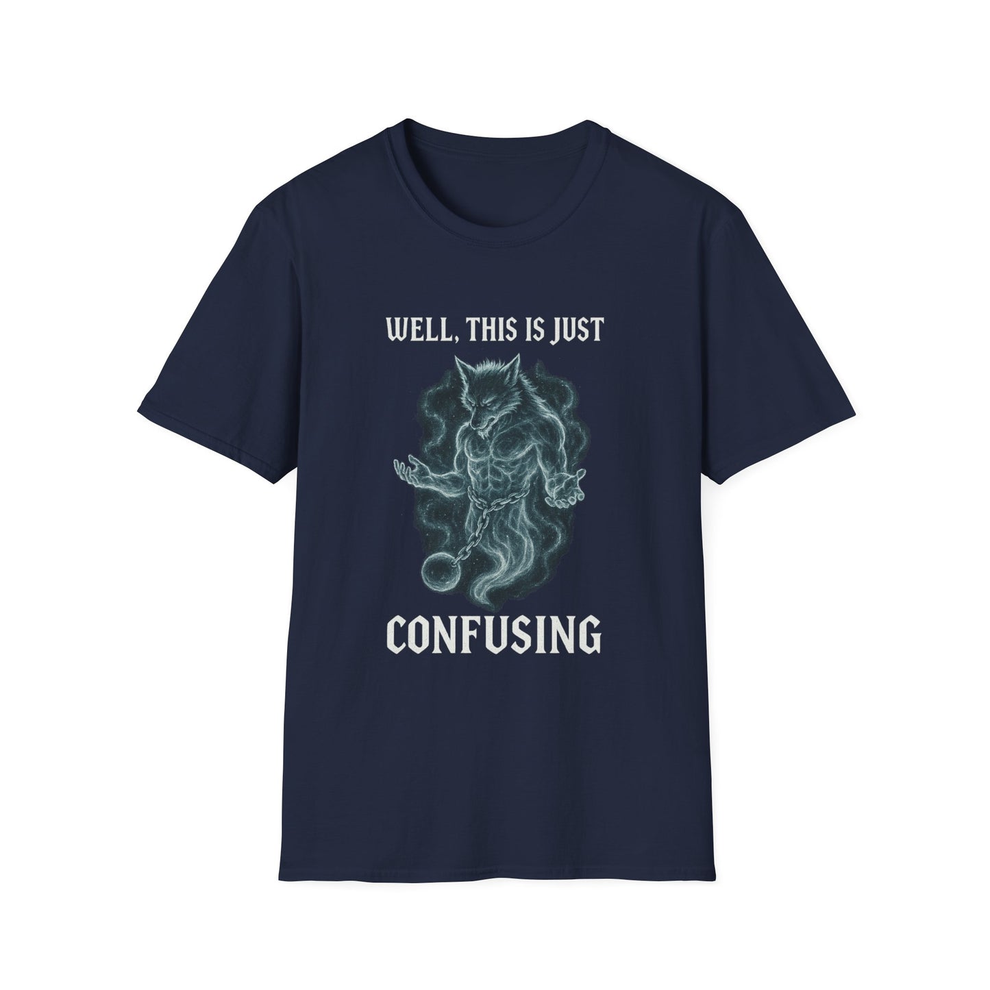 Confusing WereGhost Graphic Softstyle Halloween Tee-Shirt
