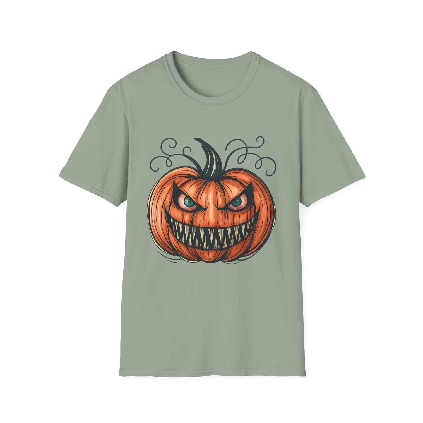 Evil Pumpkin Halloween Graphic Tee