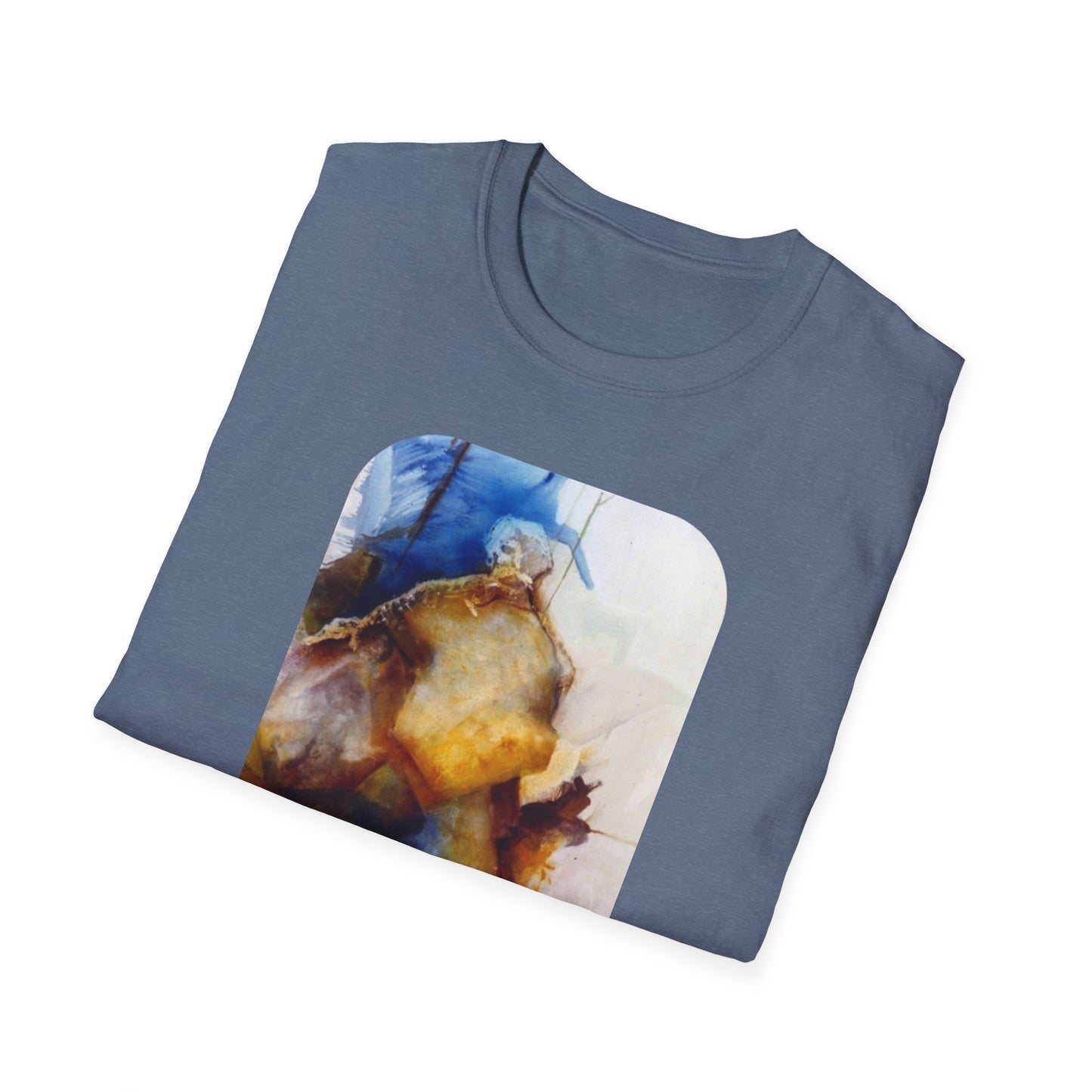 Creative 1960s-Era Authentic Painting Print Tee - "Allfather's Gambit"