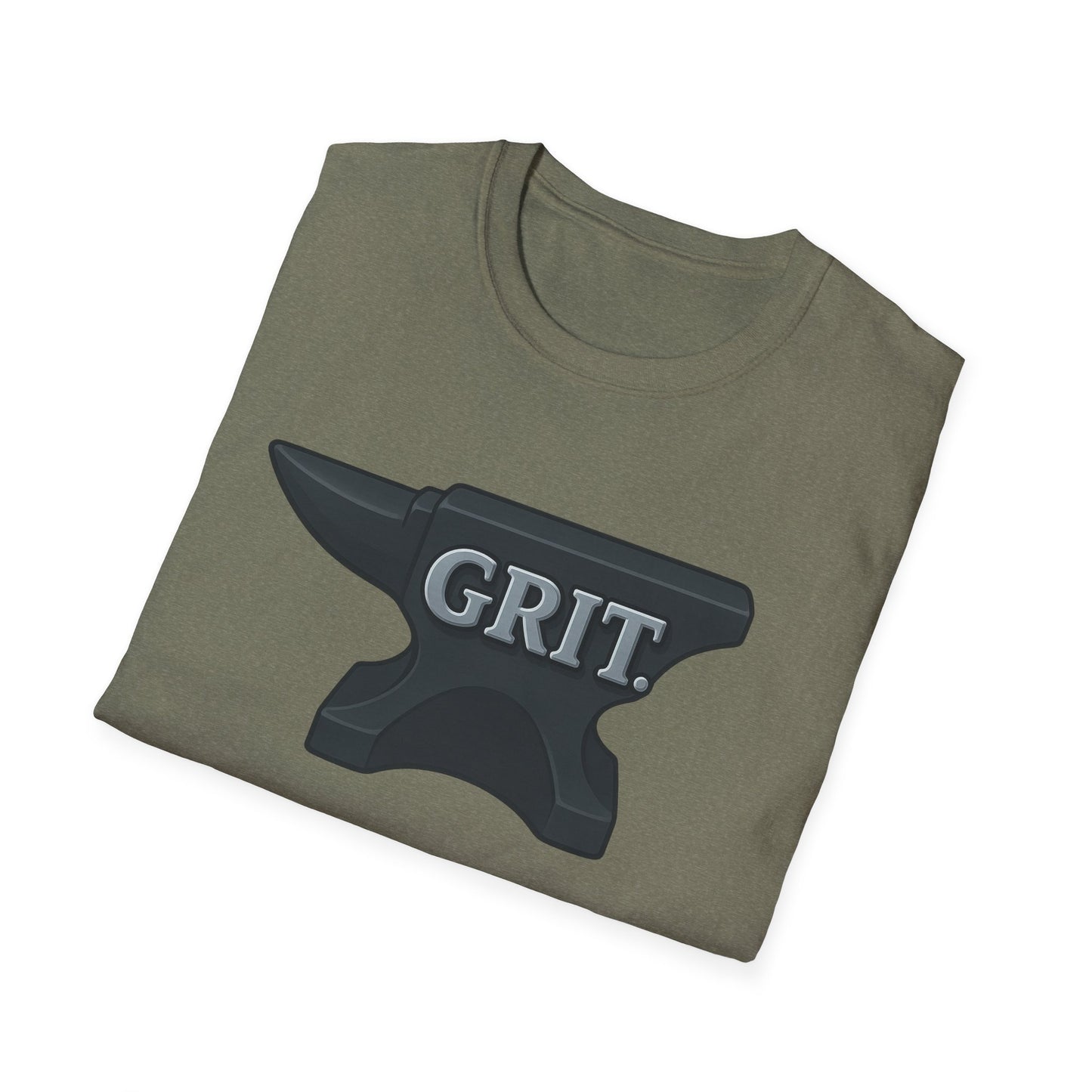 Grit Forge Athletics - Grit Anvil Softstyle Gym T-Shirt for Him or Her