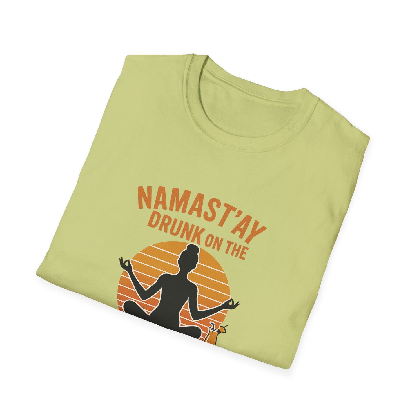 "Namast'ay Drunk on the Beach" Comedic Party Tee-Shirt