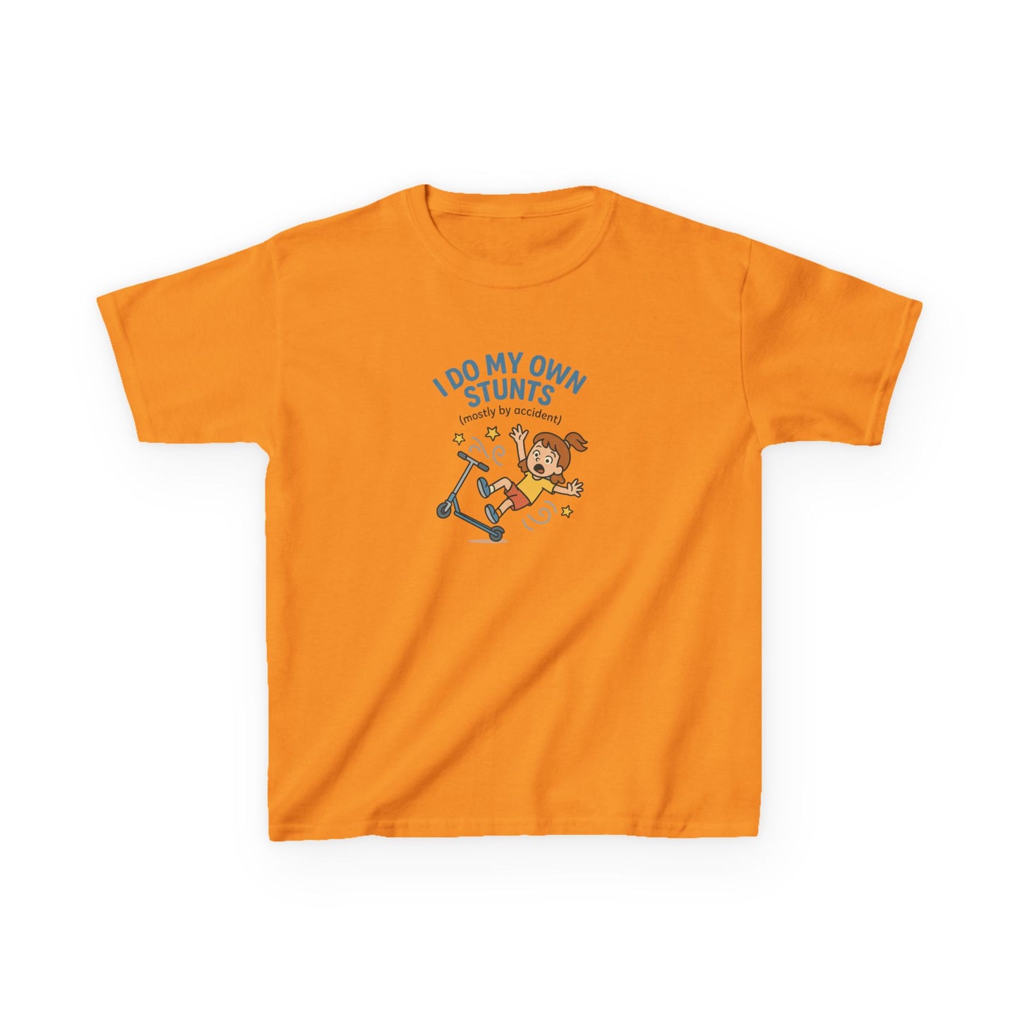 KIDS' "I Do My Own Stunts" Whimsical T-Shirt for Girls