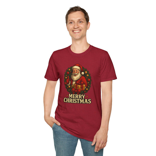 Merry Christmas Vintage Santa T-Shirt