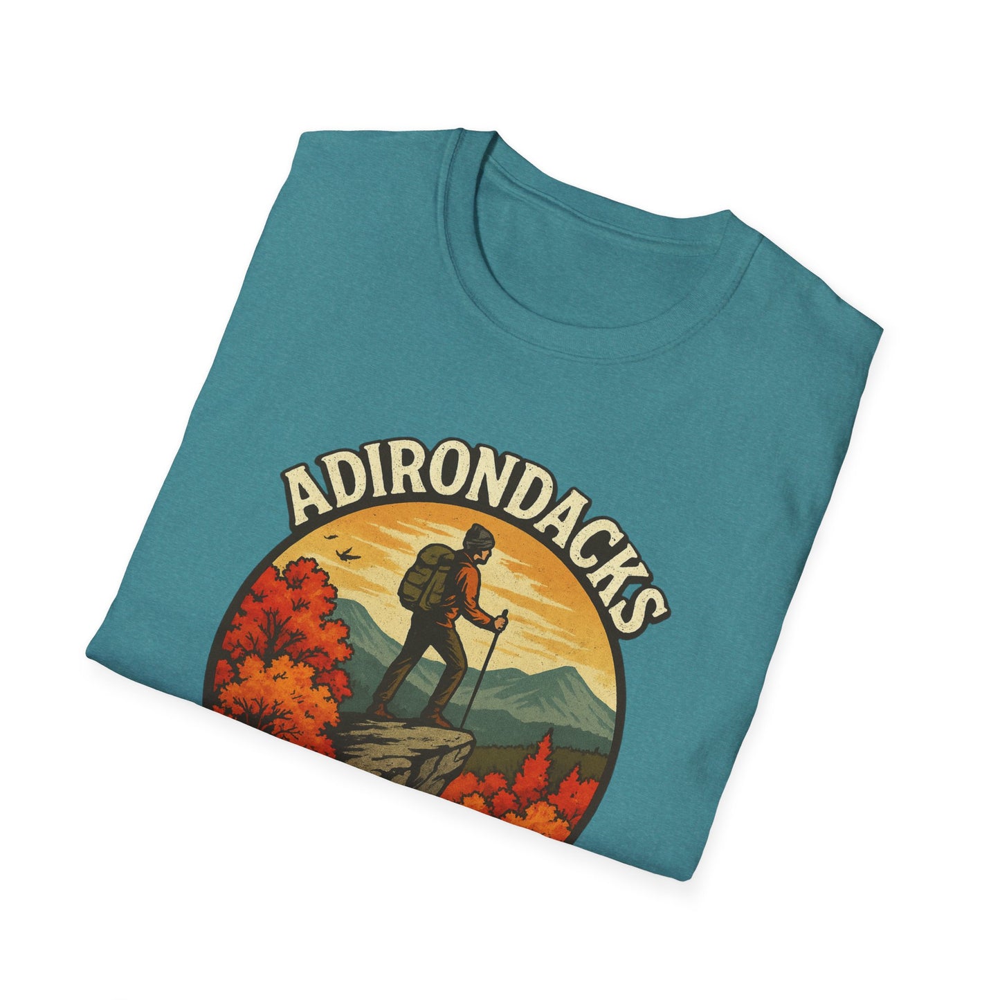 Adirondack Adventure Softstyle Hiking Tee - "Eagle Eyed & Mountain High"