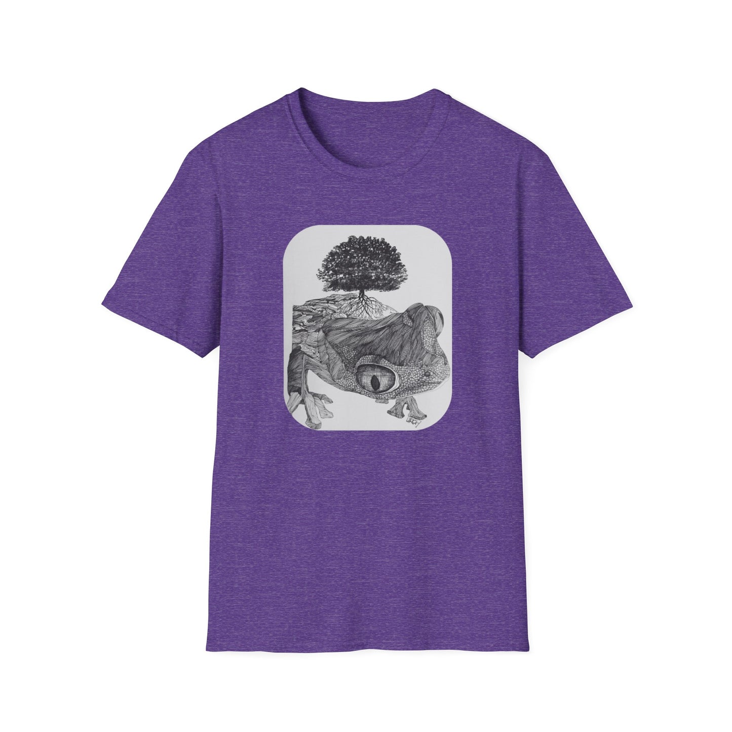 Abundant Life 1960s Frog Creative Graphic Tee - "Gaia's Shepherd"