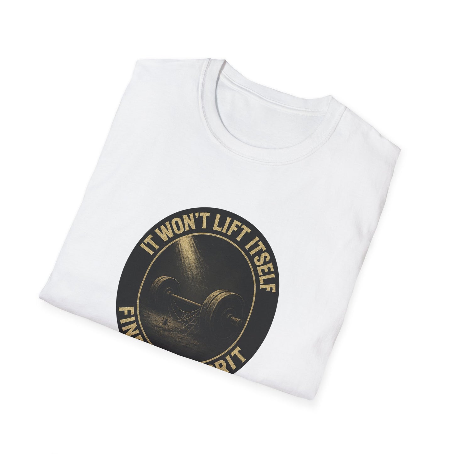 Grit Forge Athletics - Inspirational Fitness T-Shirt - "It Won't Lift Itself, Find Your Grit"