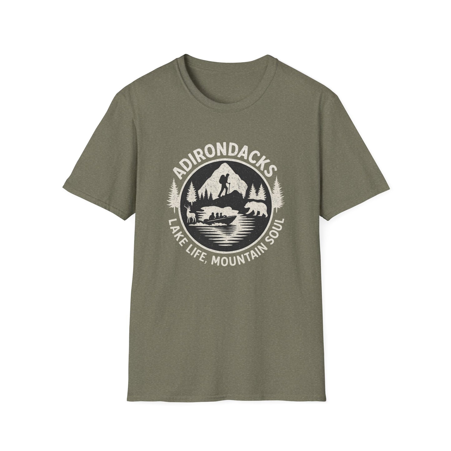 Adirondacks Lake Life T-Shirt - "Lake Life, Mountain Soul"