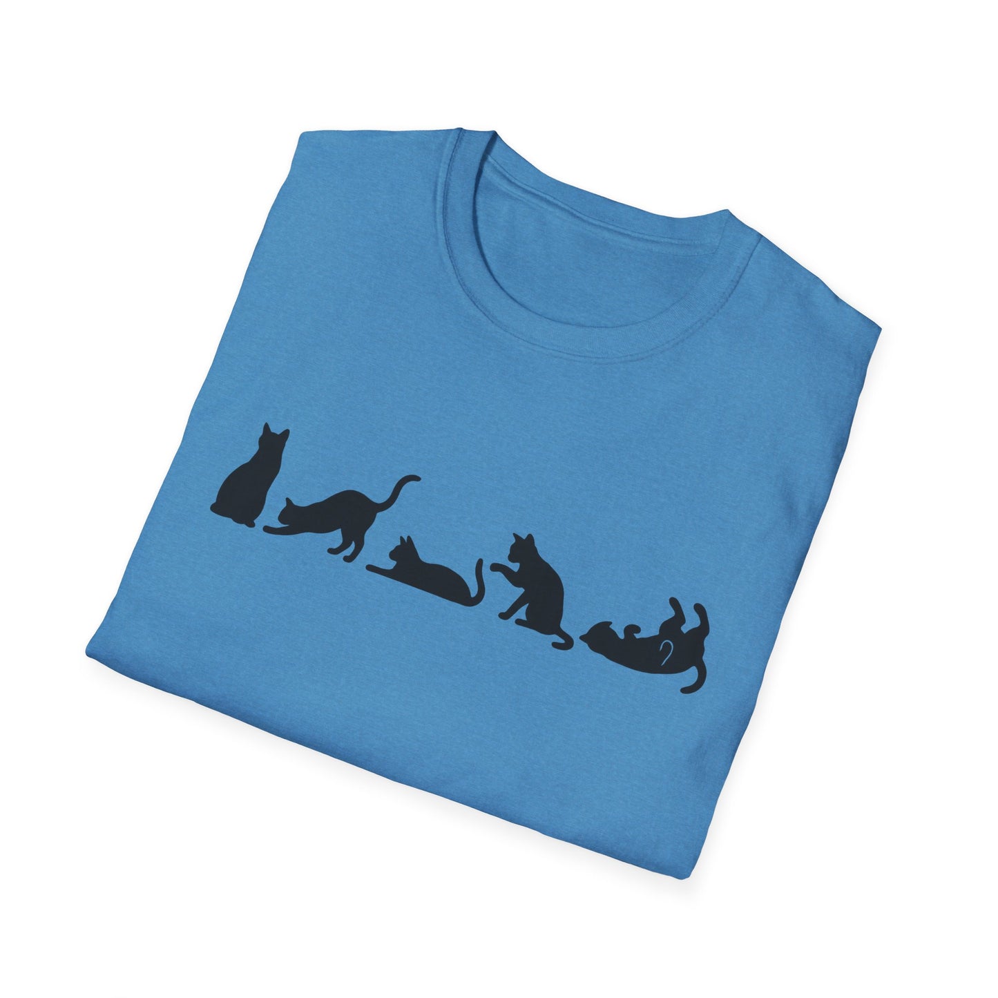 Halloween Cat Lover's Cat Silhouette Softstyle Tee-Shirt