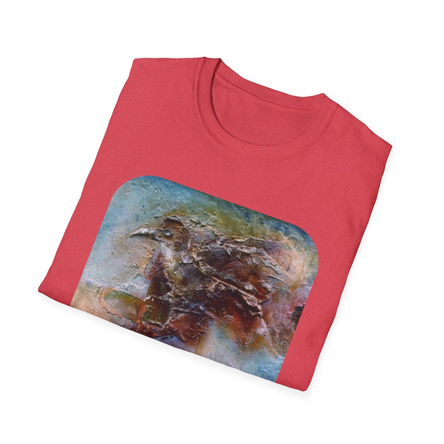 Nature-Inspired Authentic 1960s Painting Print Tee - "Dark Omen"