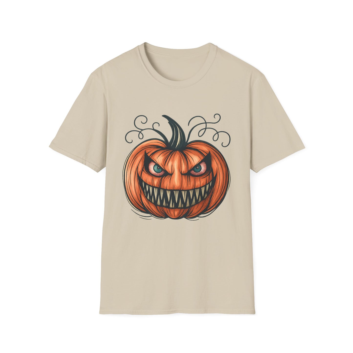Evil Pumpkin Halloween Graphic Tee