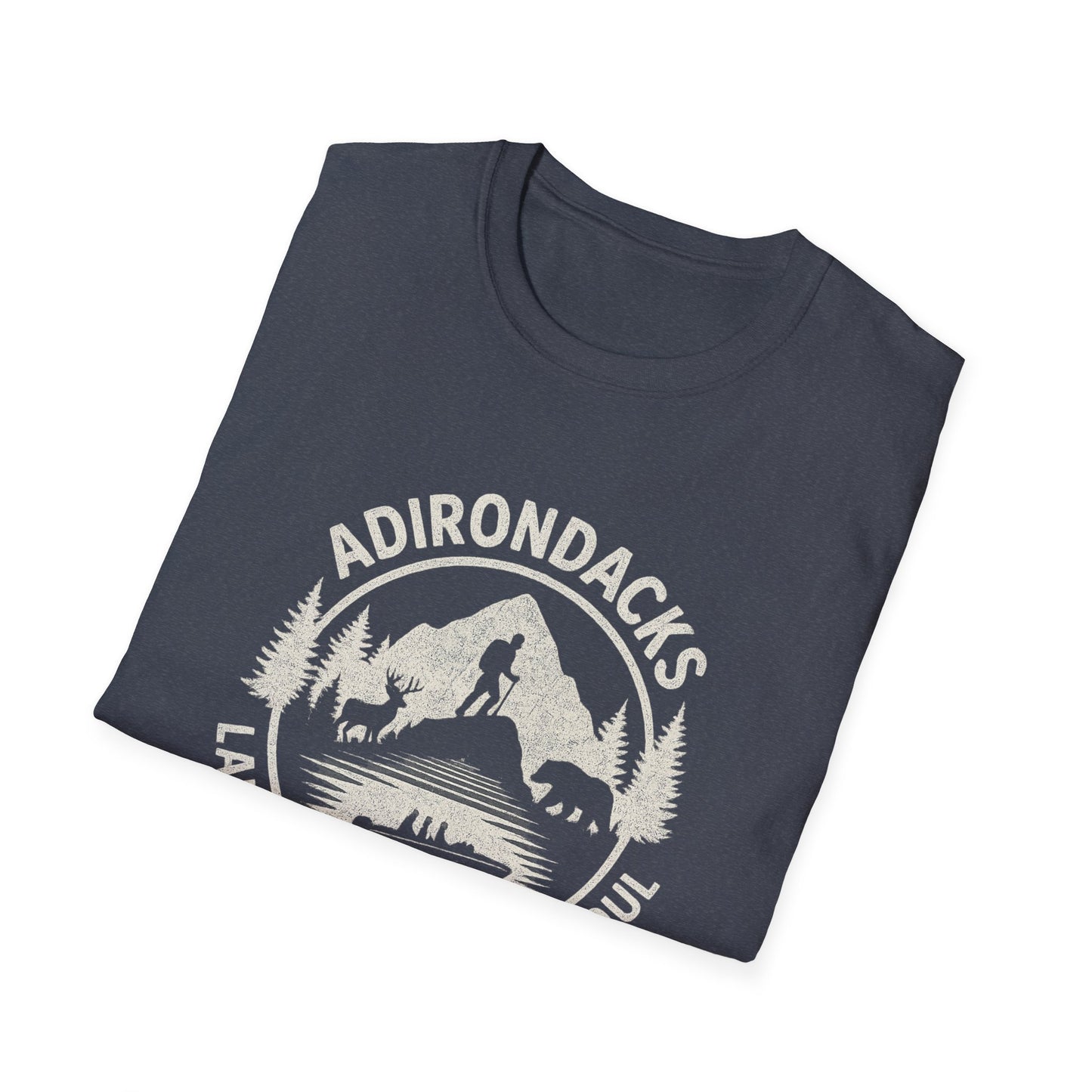 Adirondacks Lake Life Softstyle Tee-Shirt - "Lake Life, Mountain Soul"